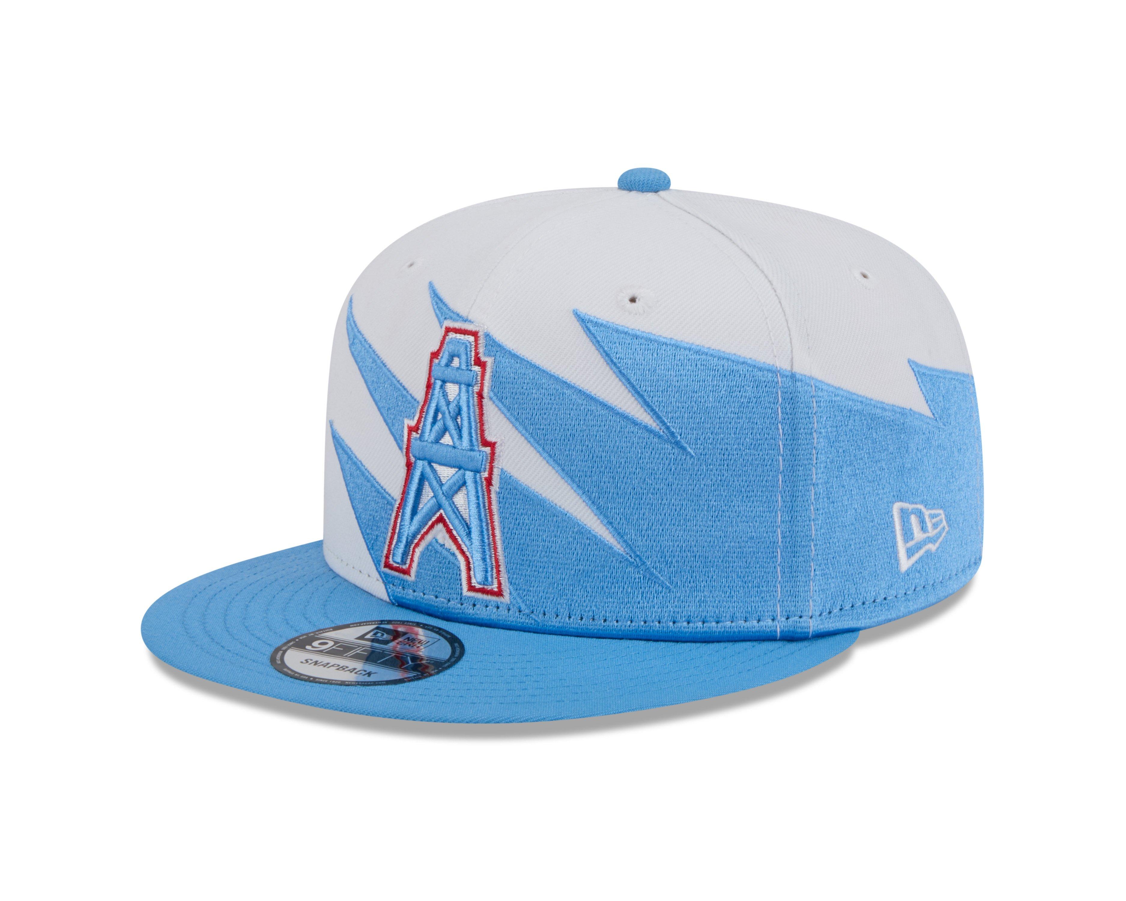 New Era Edmonton Oilers 9FIFTY Jagged Snapback Hat-White/light Blue