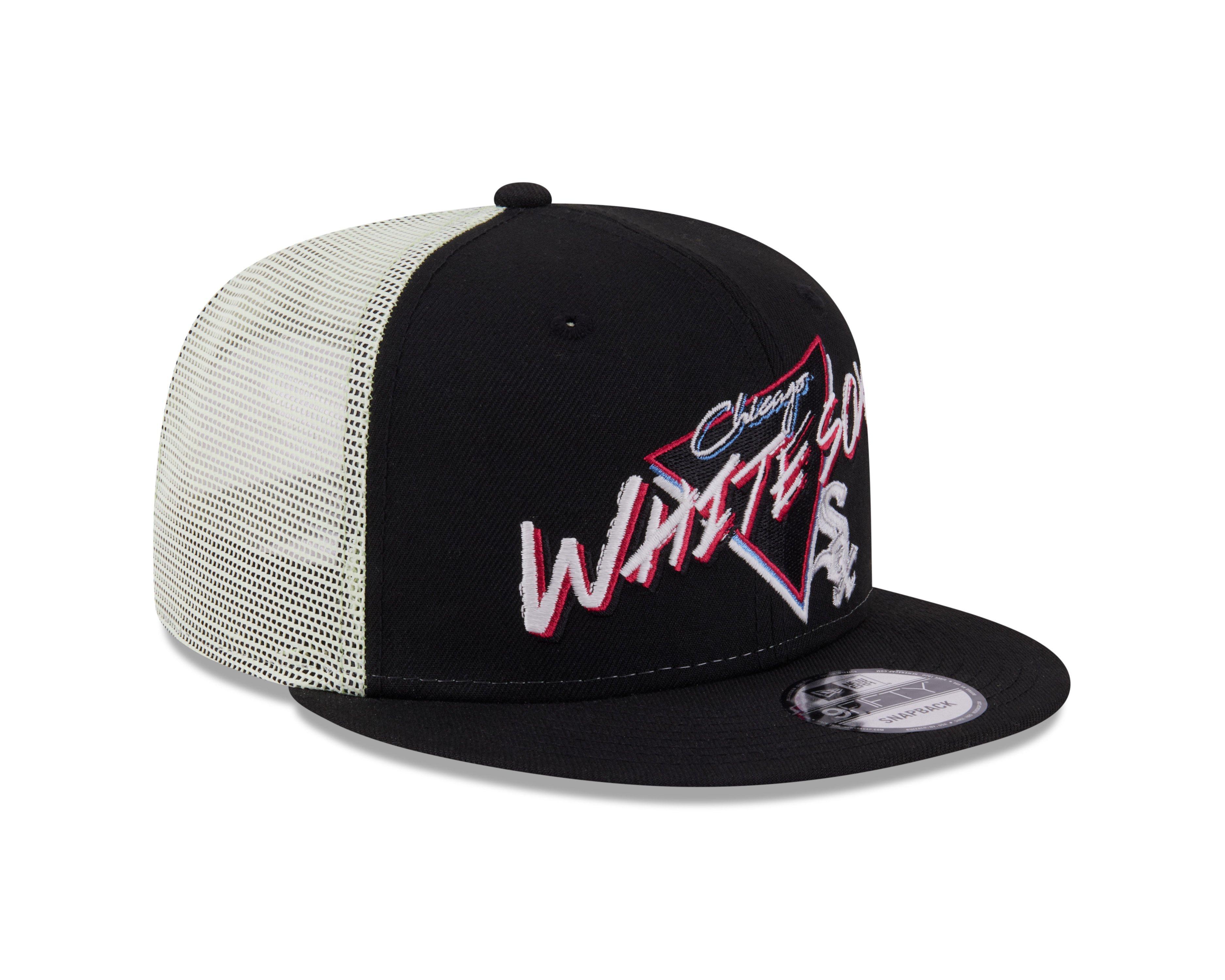 New Era Chicago White Sox 9FIFTY Neon Snapback Hat-Black