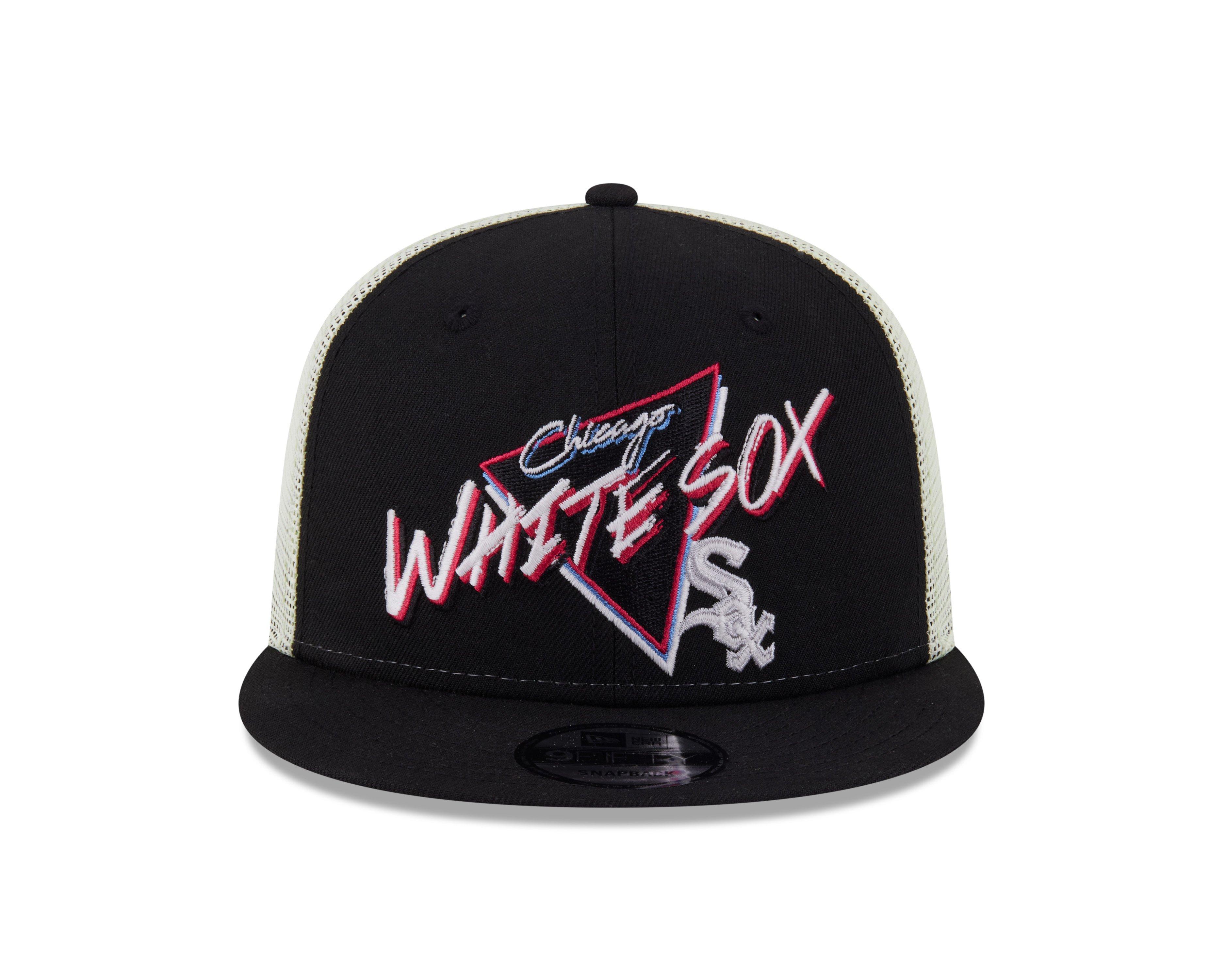 New Era Chicago White Sox 9FIFTY Neon Snapback Hat - Black - BLACK Thumbnail View 3