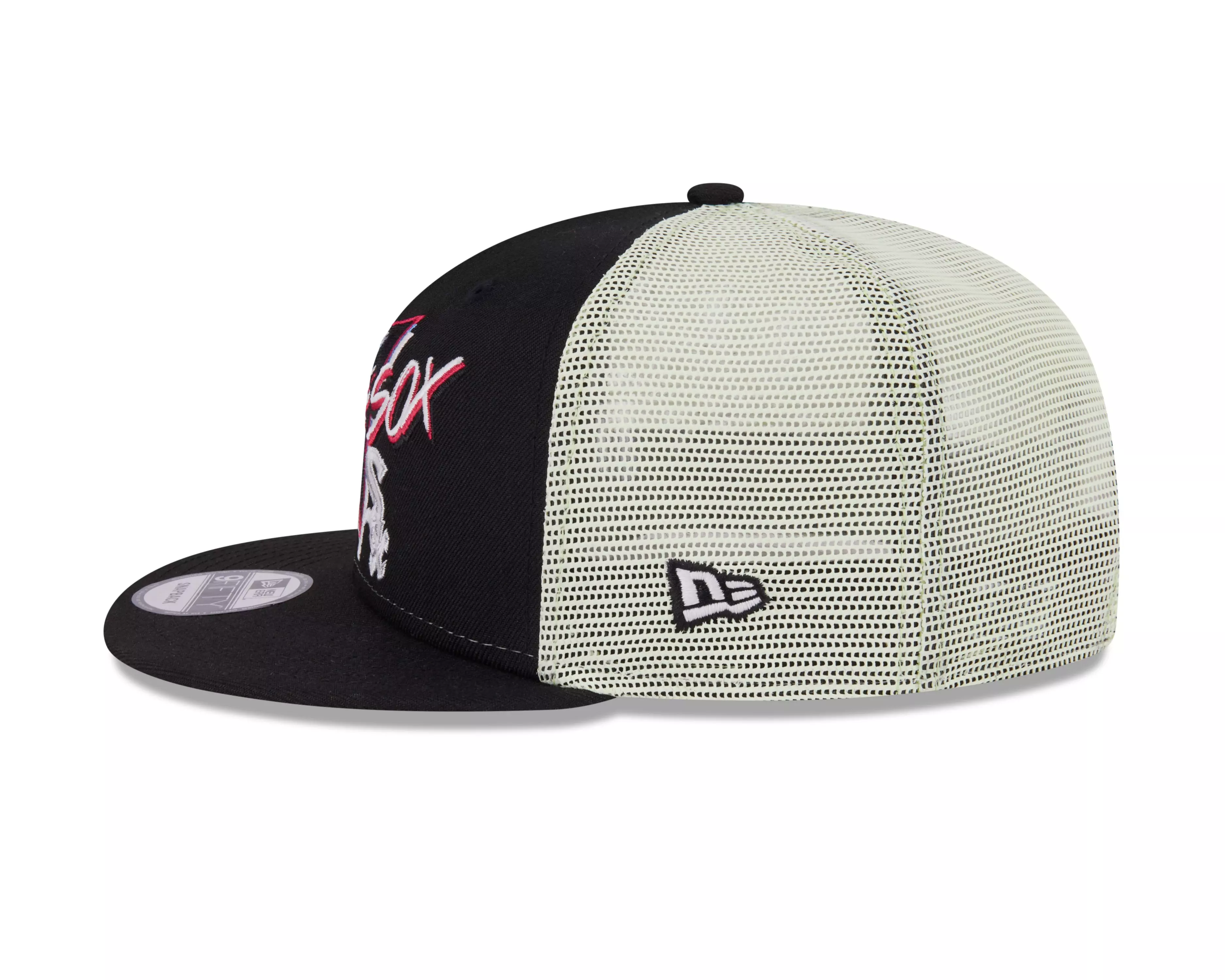New Era Chicago White Sox 9FIFTY Neon Snapback Hat-Black - BLACK