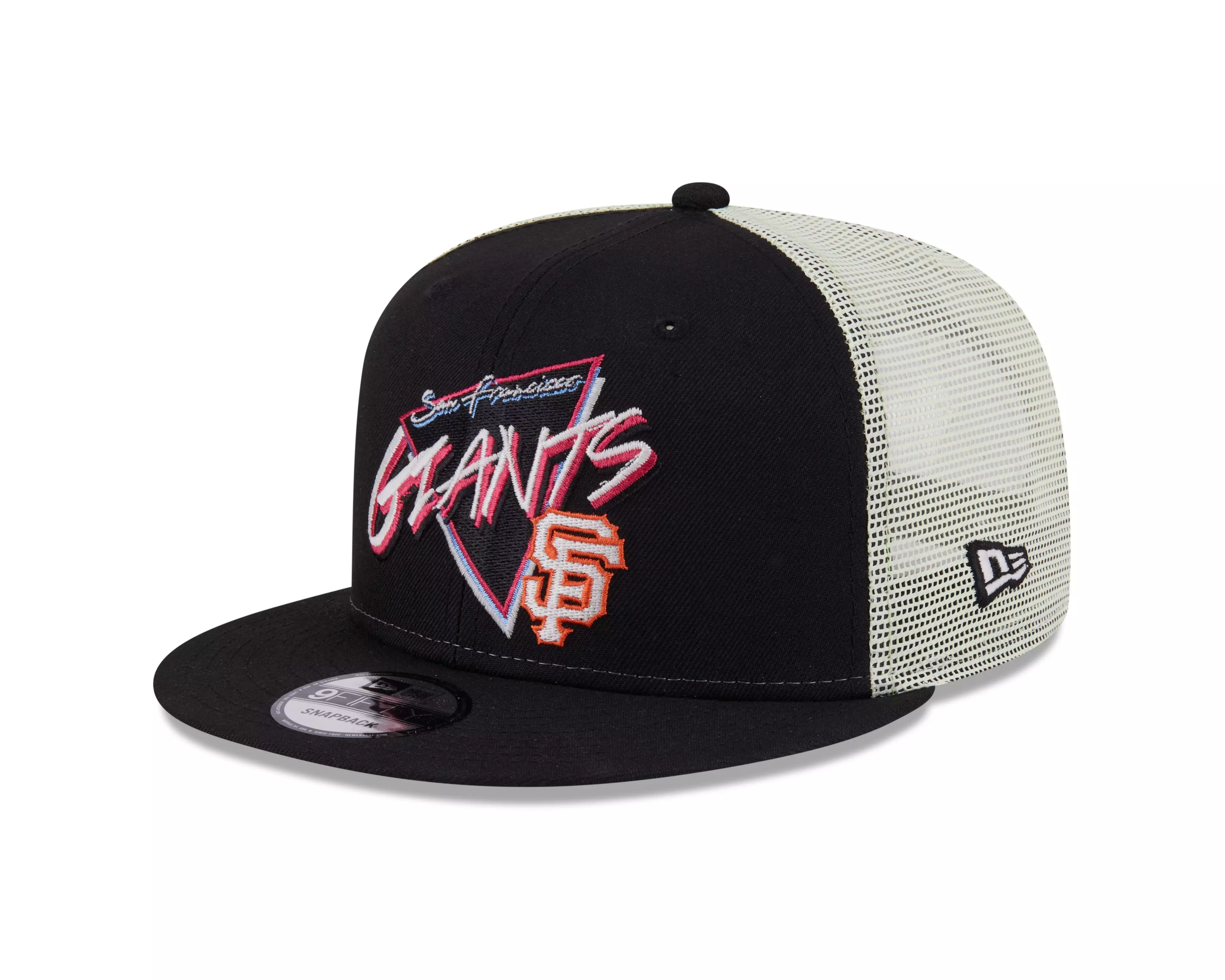New Era San Francisco Giants 9FIFTY Neon Snapback Hat-Black - BLACK