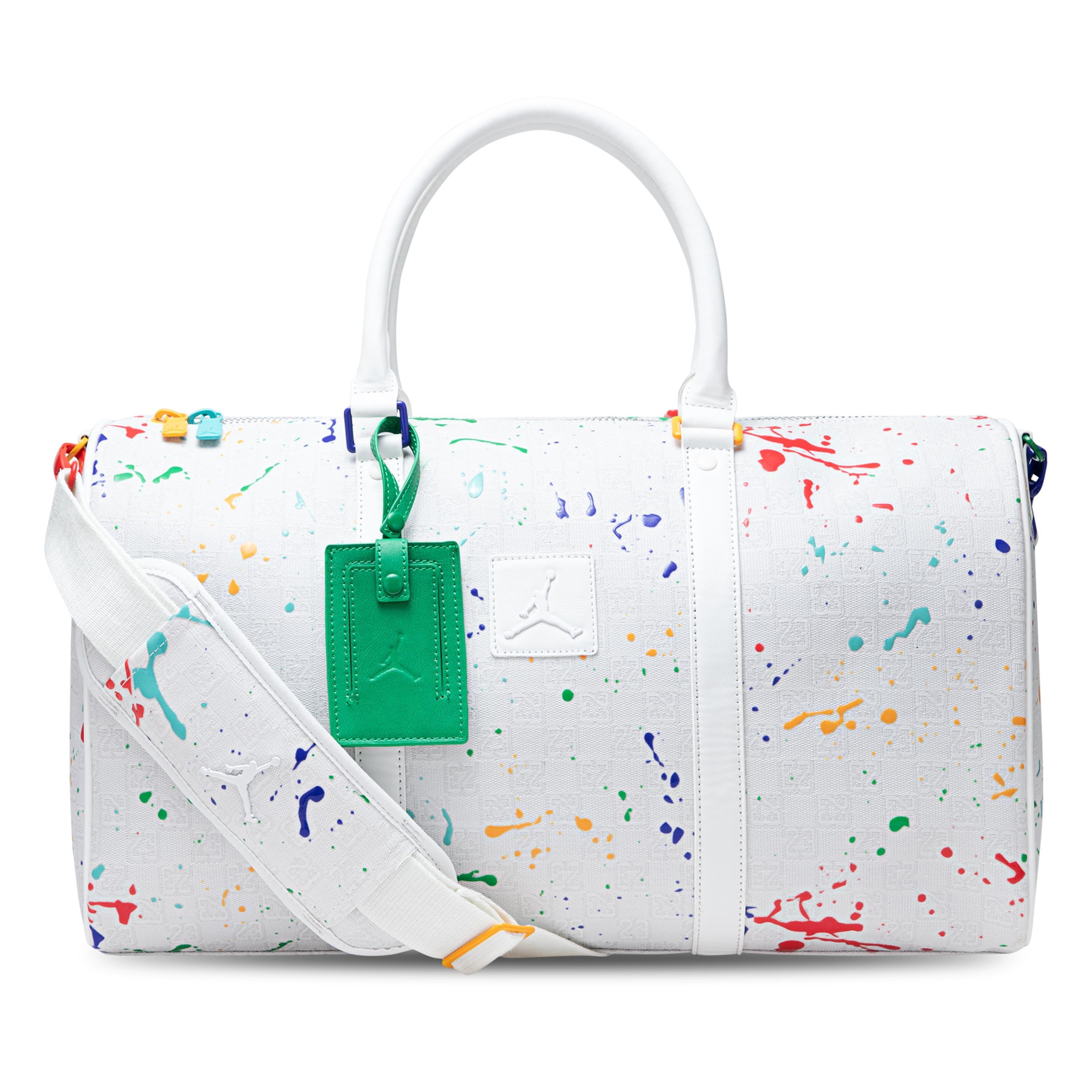 Jordan Monogram Duffle Bag - WHITE/MULTI