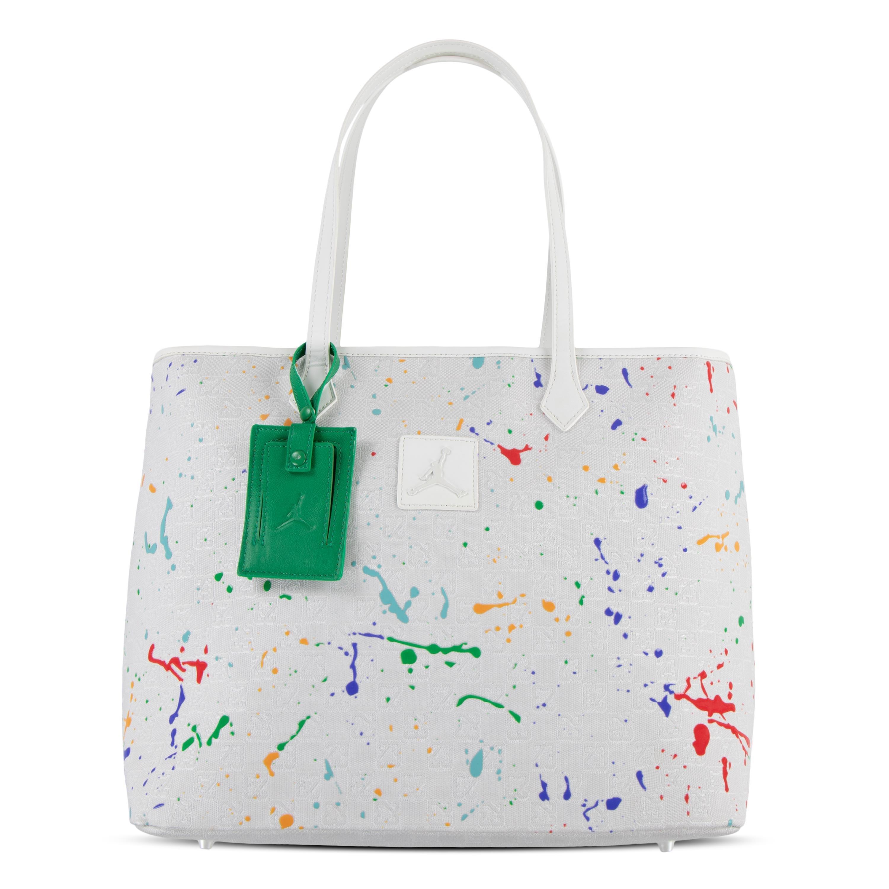 Jordan Monogram Tote - White - WHITE/MULTI