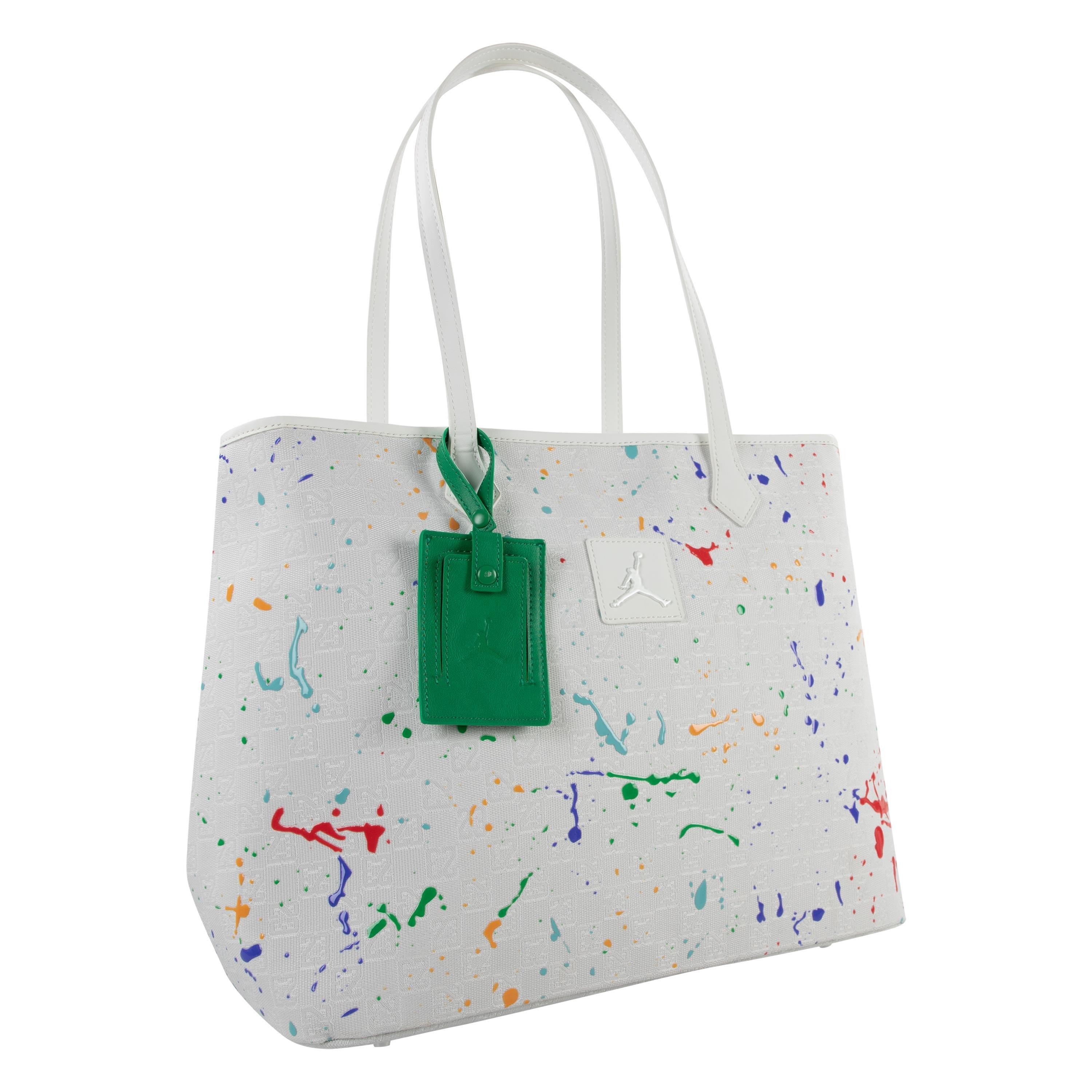 Jordan Monogram Tote - White