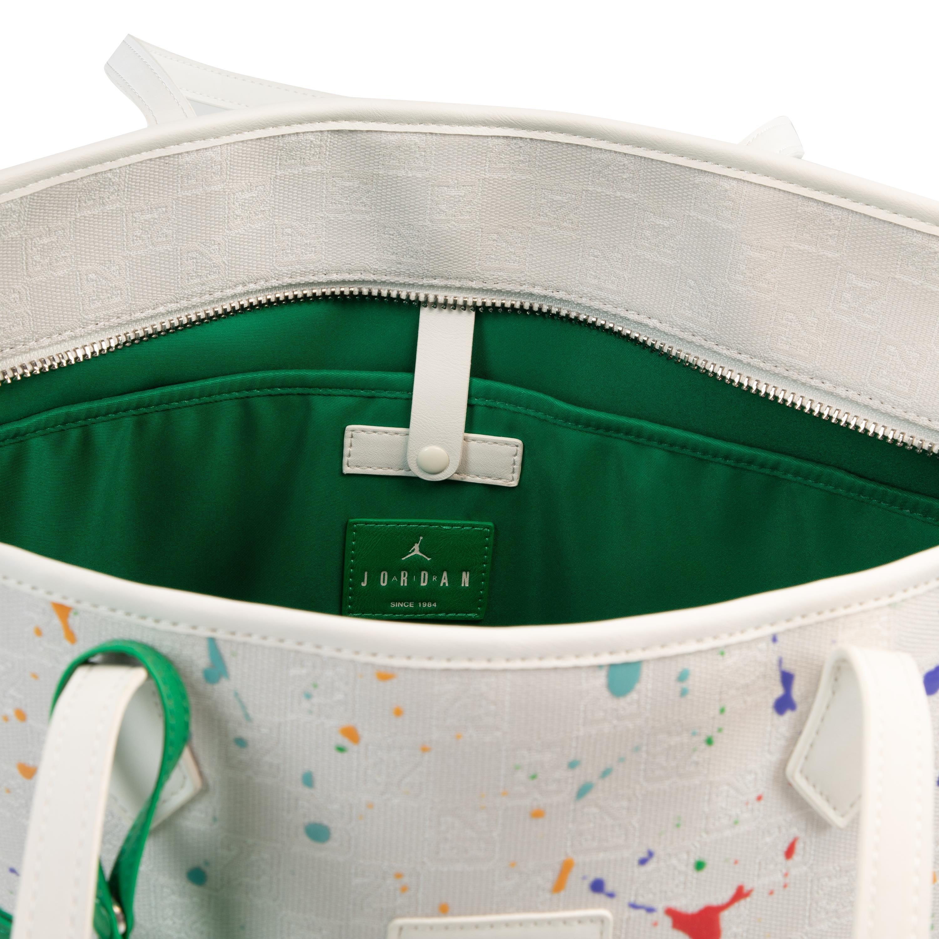 Jordan Monogram Tote - White