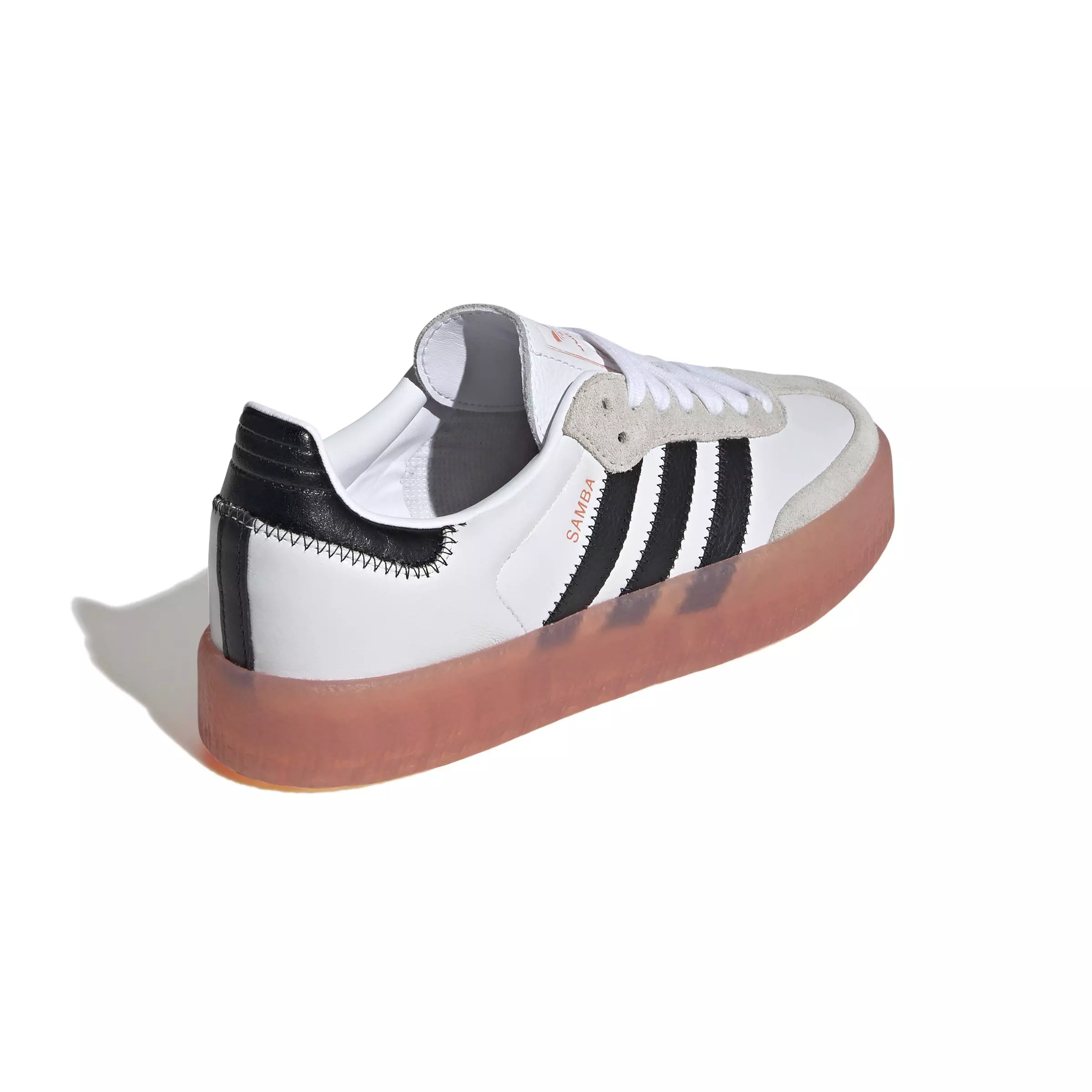 adidas Originals Sambae "Ftwr White/Core Black/Semi Coral" Women's Shoe - WHITE/RED