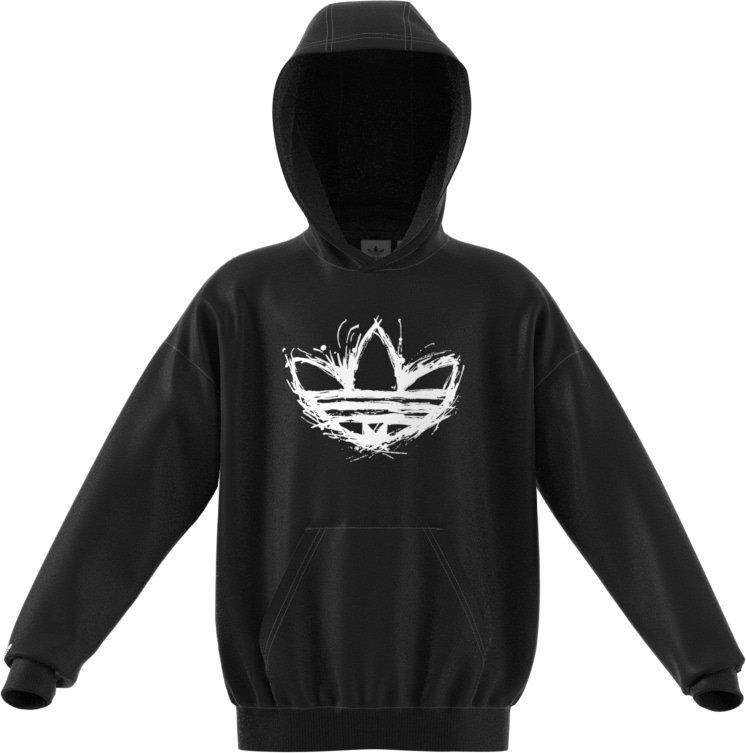 adidas Big Boys' Trefoil Hoodie - Black - BLACK