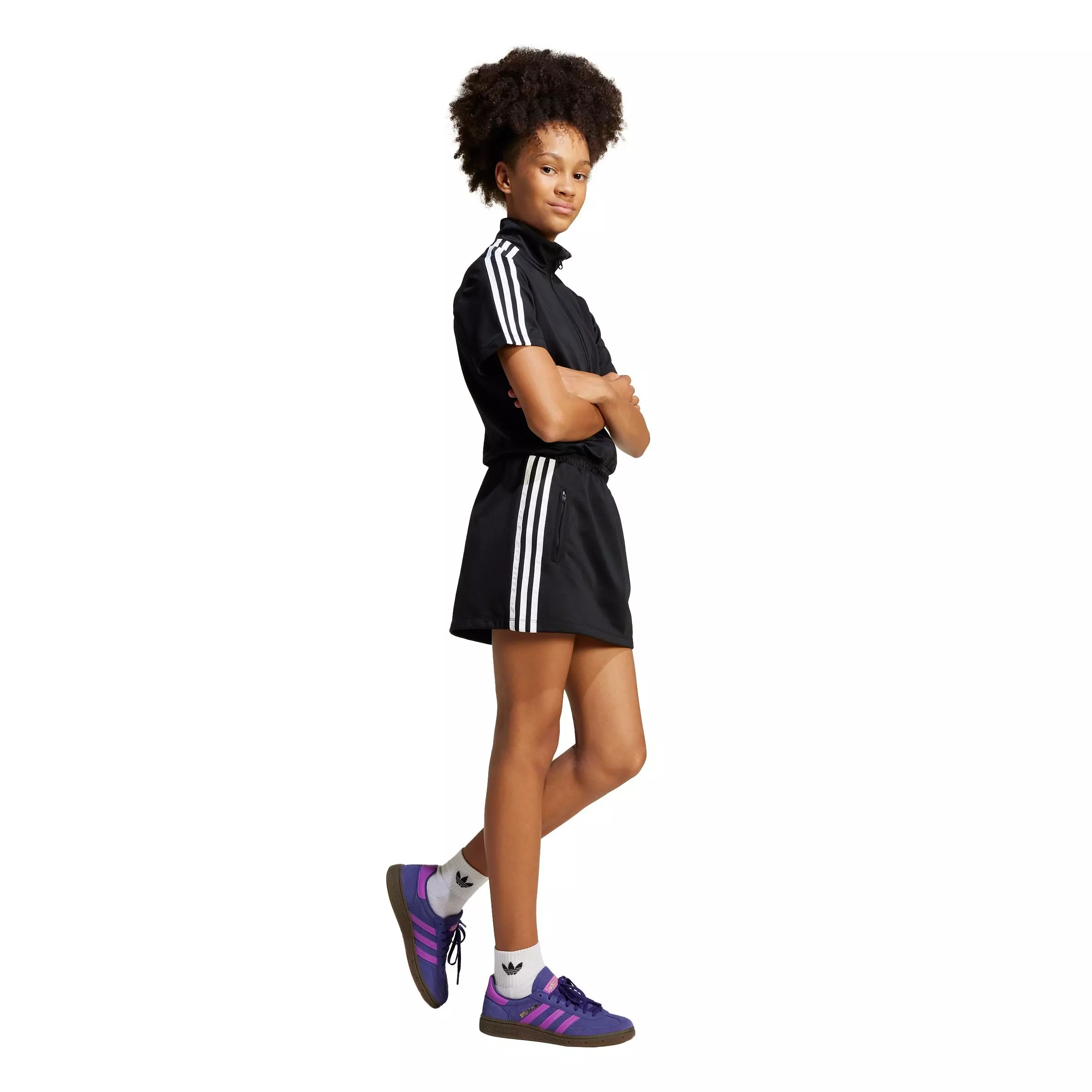 adidas Originals Big Girls' Firebird Dress - BLACK