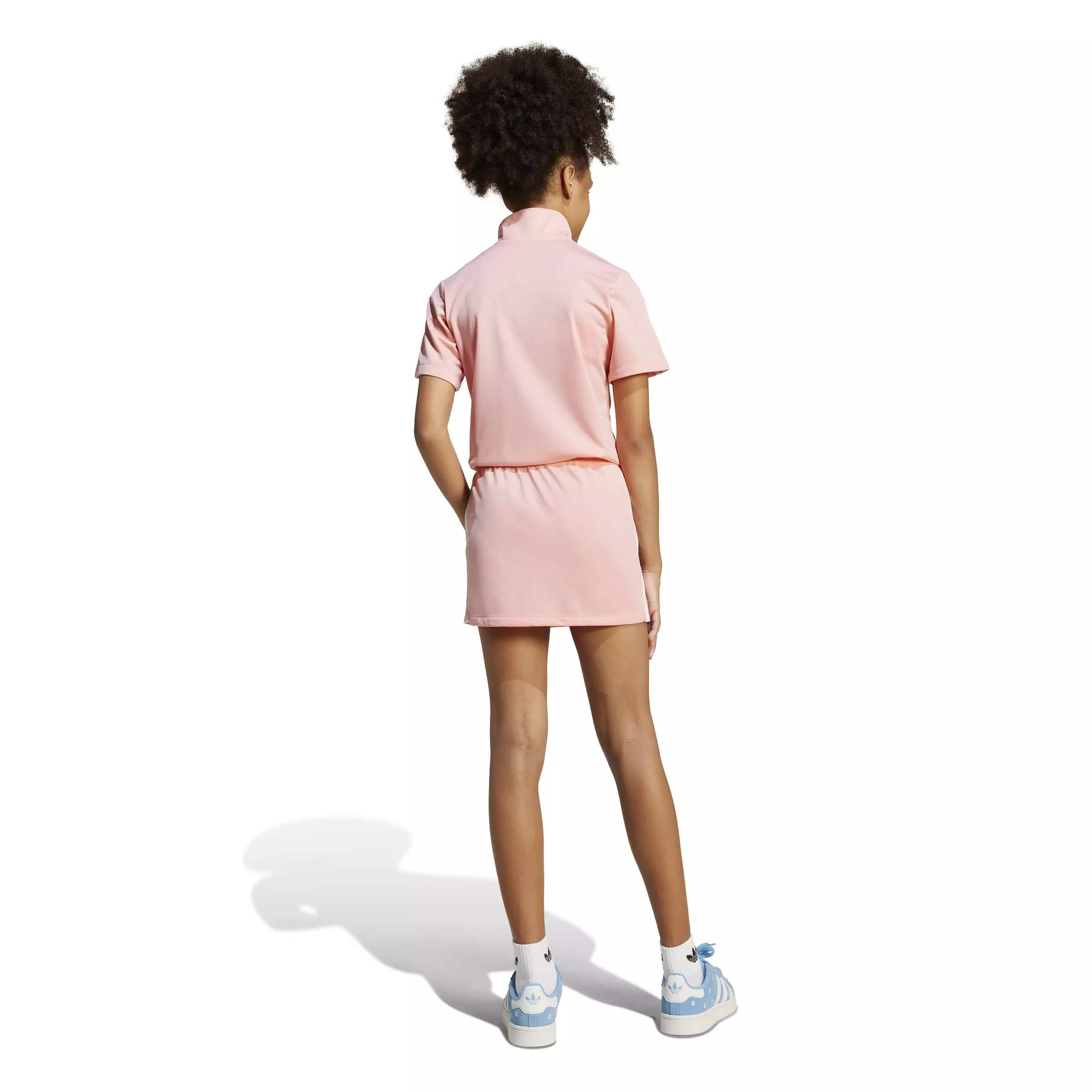 adidas Originals Big Girls' Firebird Dress-Pink - PINK