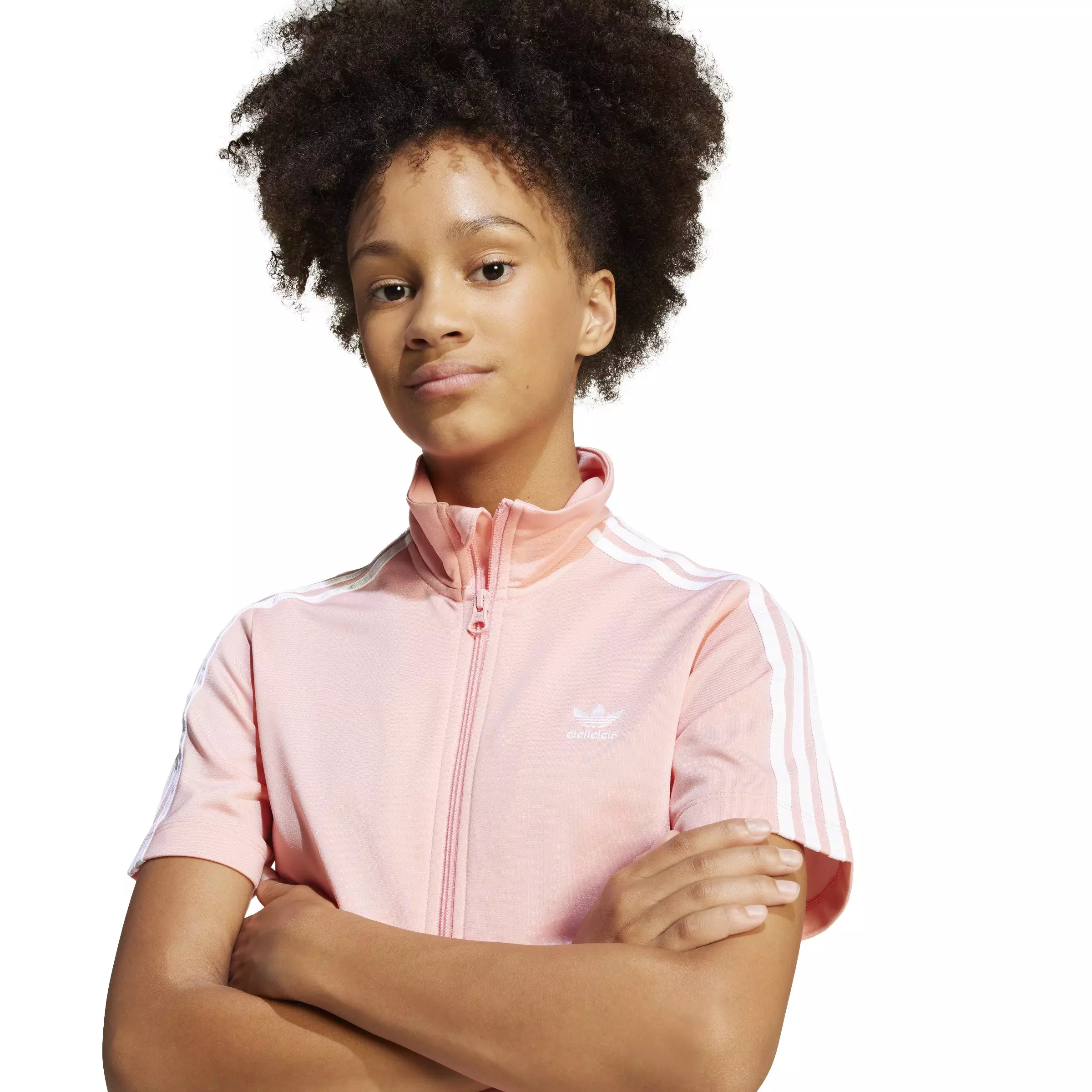 adidas Originals Big Girls' Firebird Dress-Pink - PINK