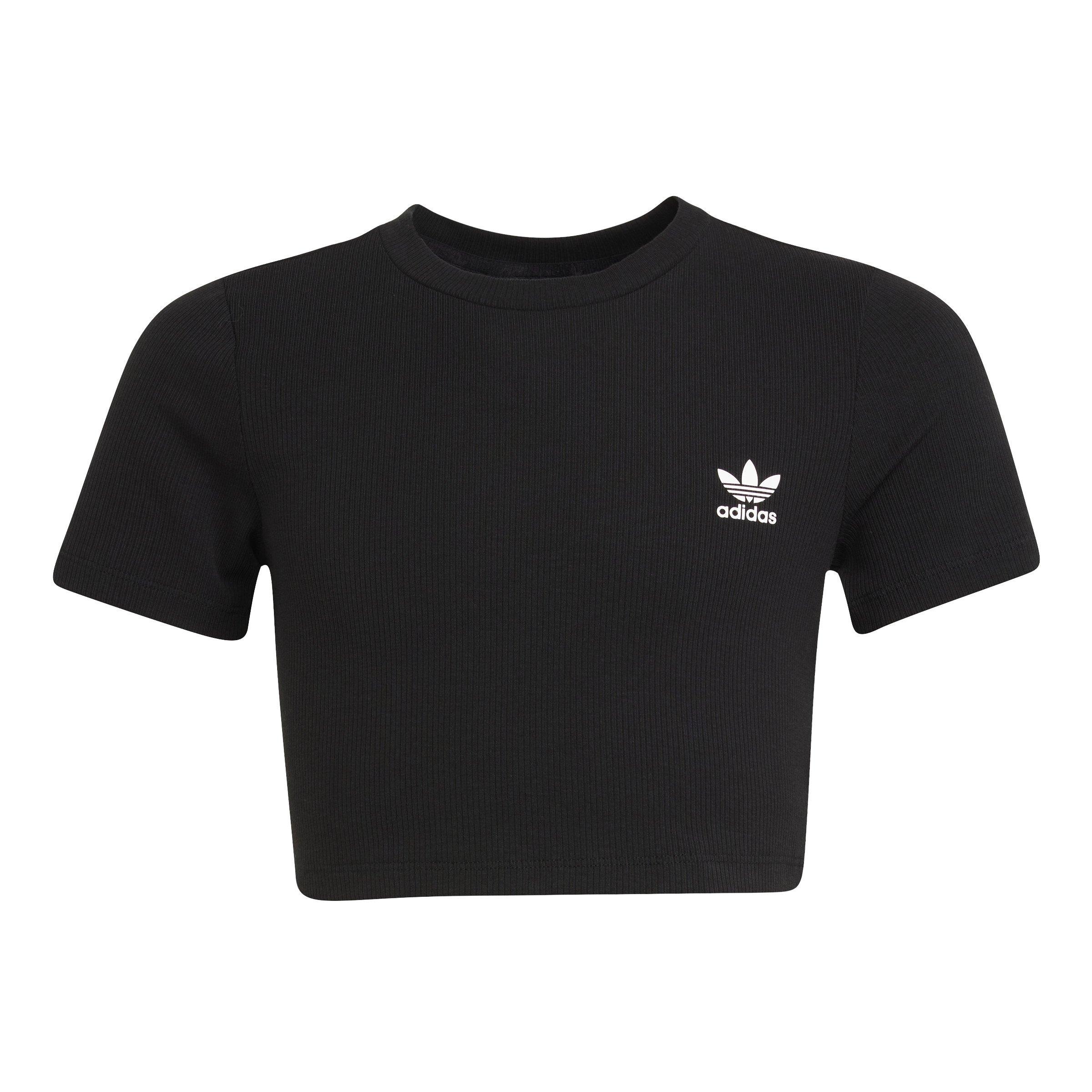 adidas Originals Essentials Ribbed Crop Big Girls' Tee