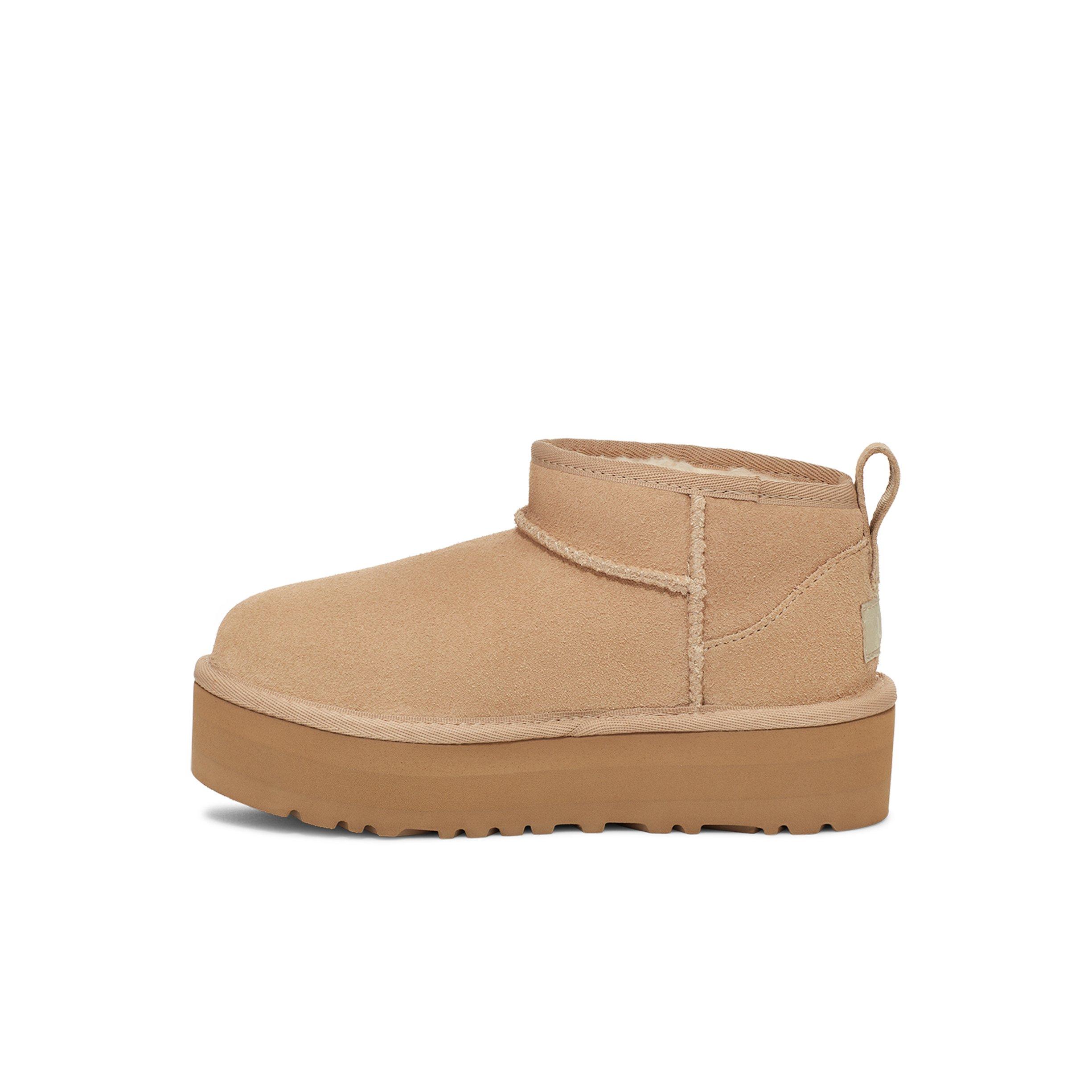 UGG Ultra Mini Platform Grade School Girls' "Sand" Boot