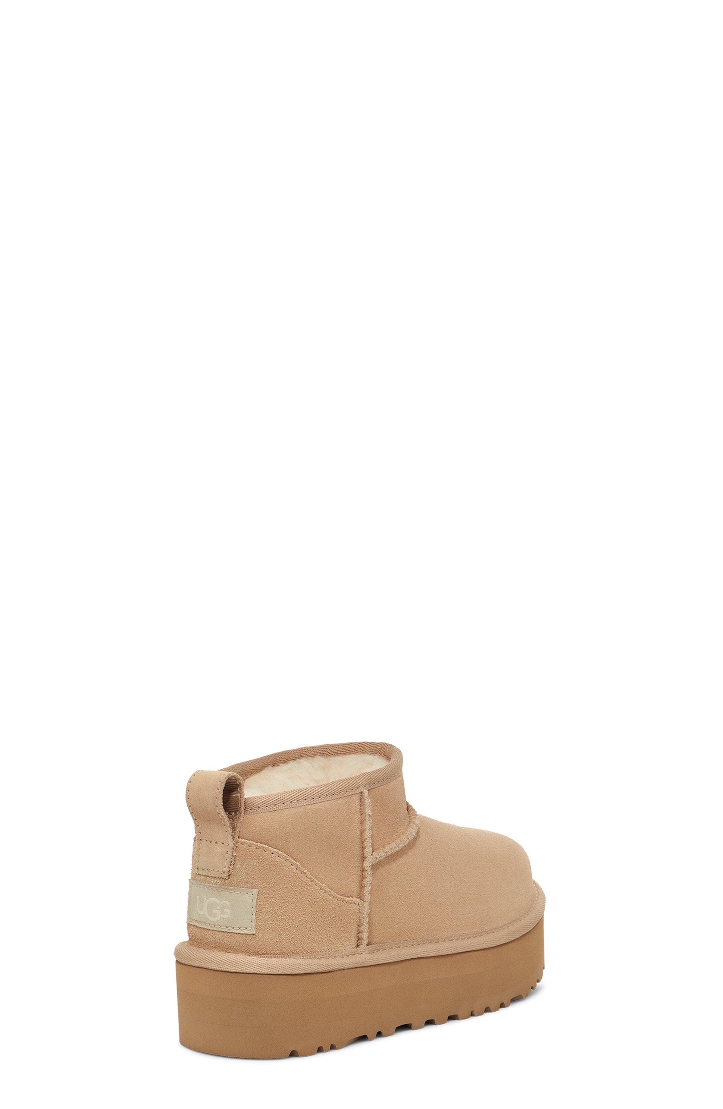 UGG Ultra Mini Platform Grade School Girls' "Sand" Boot