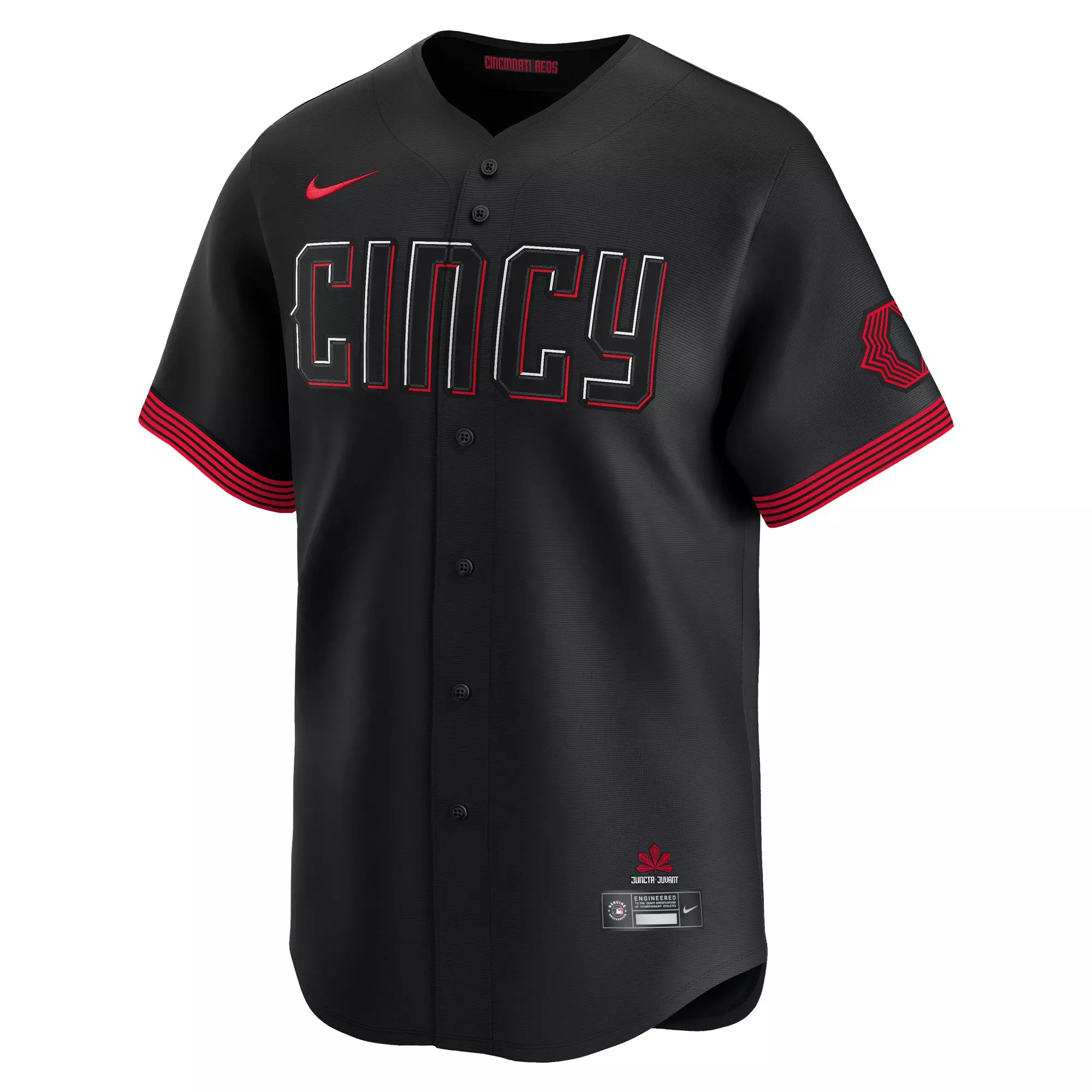 Nike Men's Cincinnati Reds Elly De La Cruz 2025 City Connect Jersey - Black - BLACK
