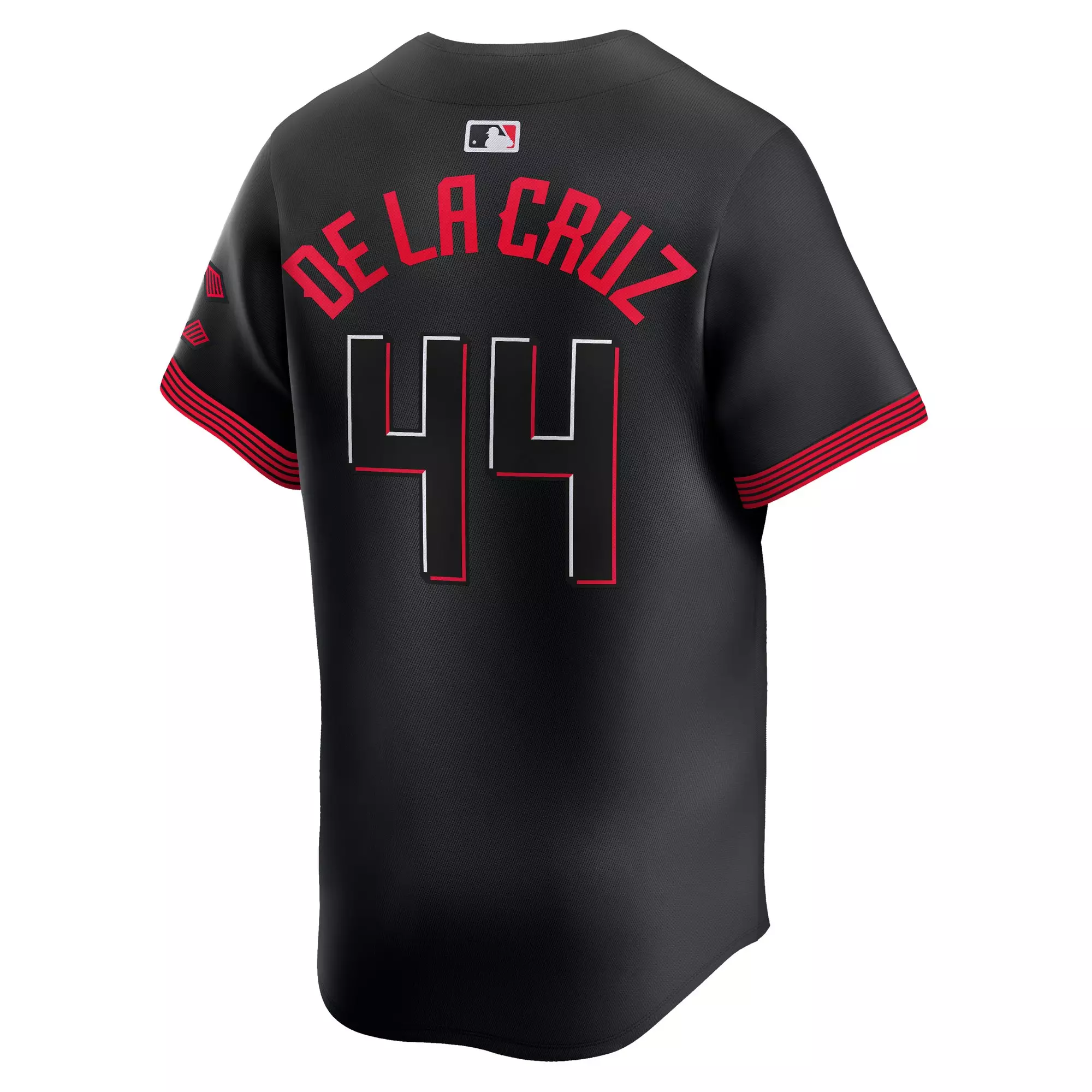 Nike Men's Cincinnati Reds Elly De La Cruz 2025 City Connect Jersey-Black - BLACK