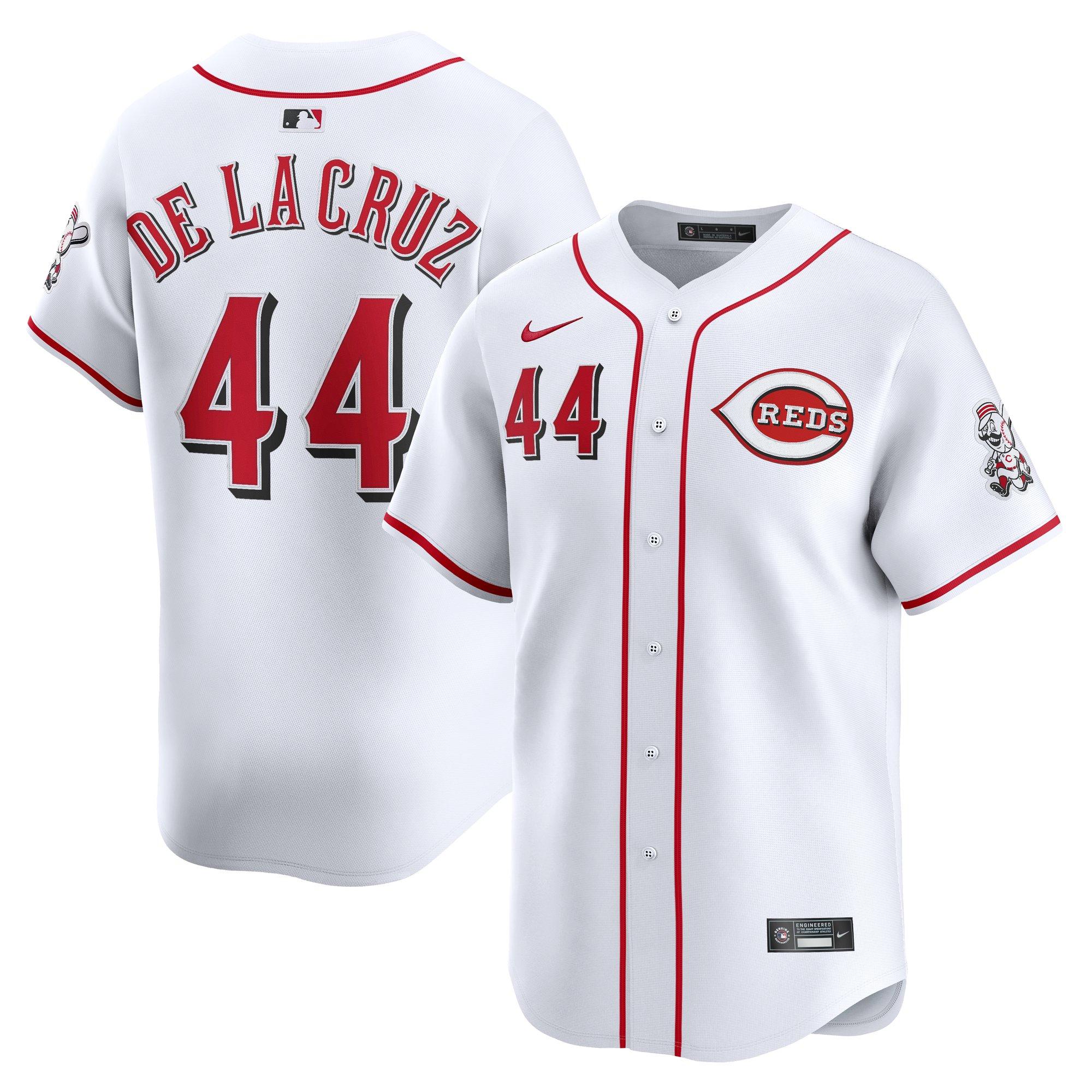 Nike Men's Cincinnati Reds 2025 Elly De La Cruz Limited Home Jersey-White - WHITE Thumbnail View 3