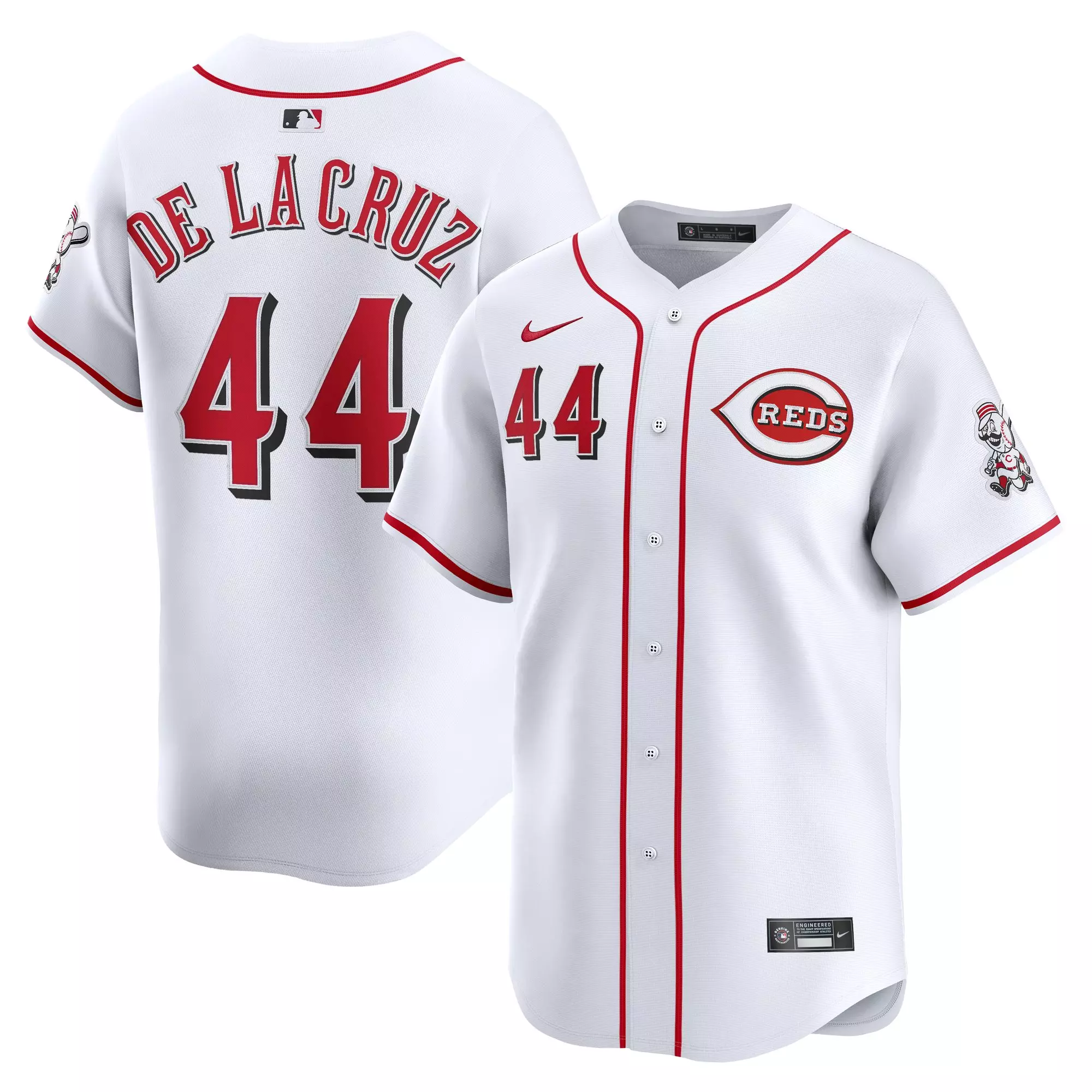 Nike Men's Cincinnati Reds 2025 Elly De La Cruz Limited Home Jersey-White - WHITE