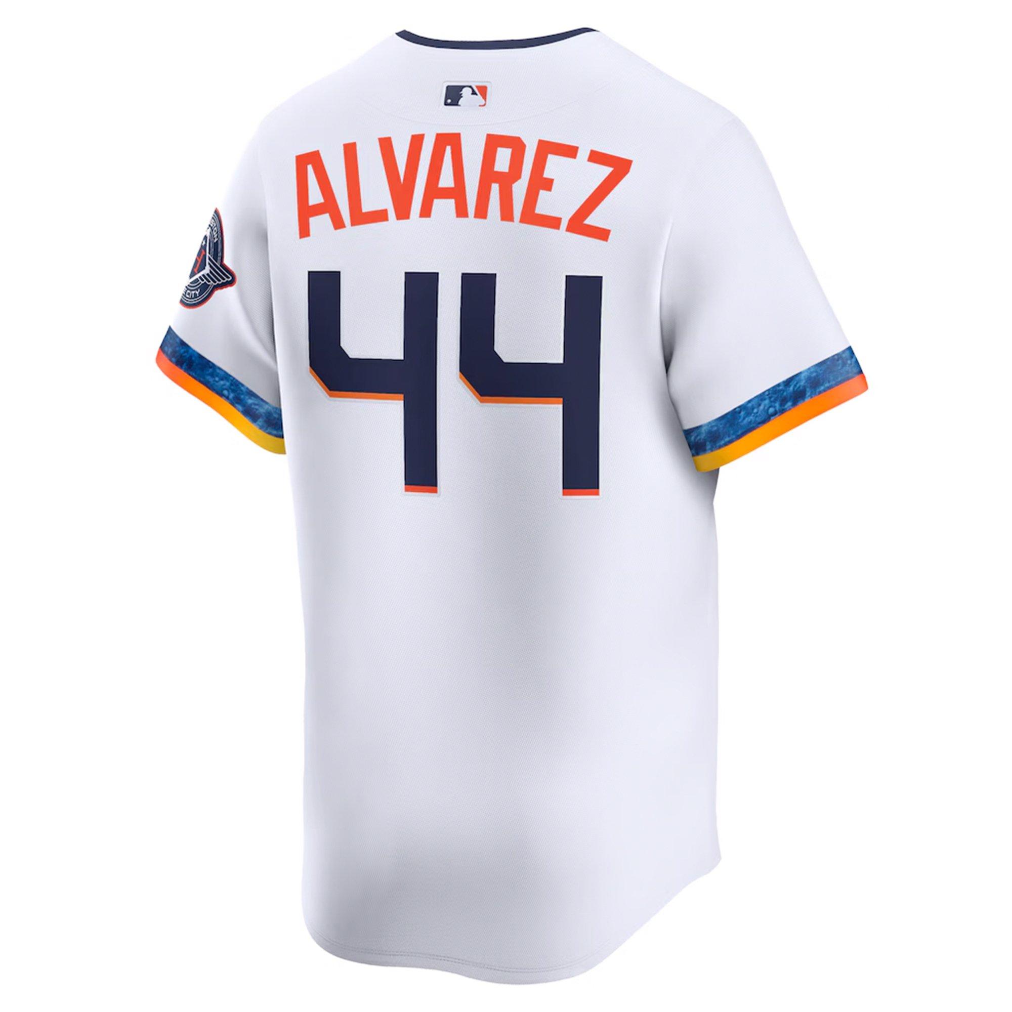 Nike Houston Astros 2025 Yordon Alverez City Connect Jersey - White - WHITE Thumbnail View 2