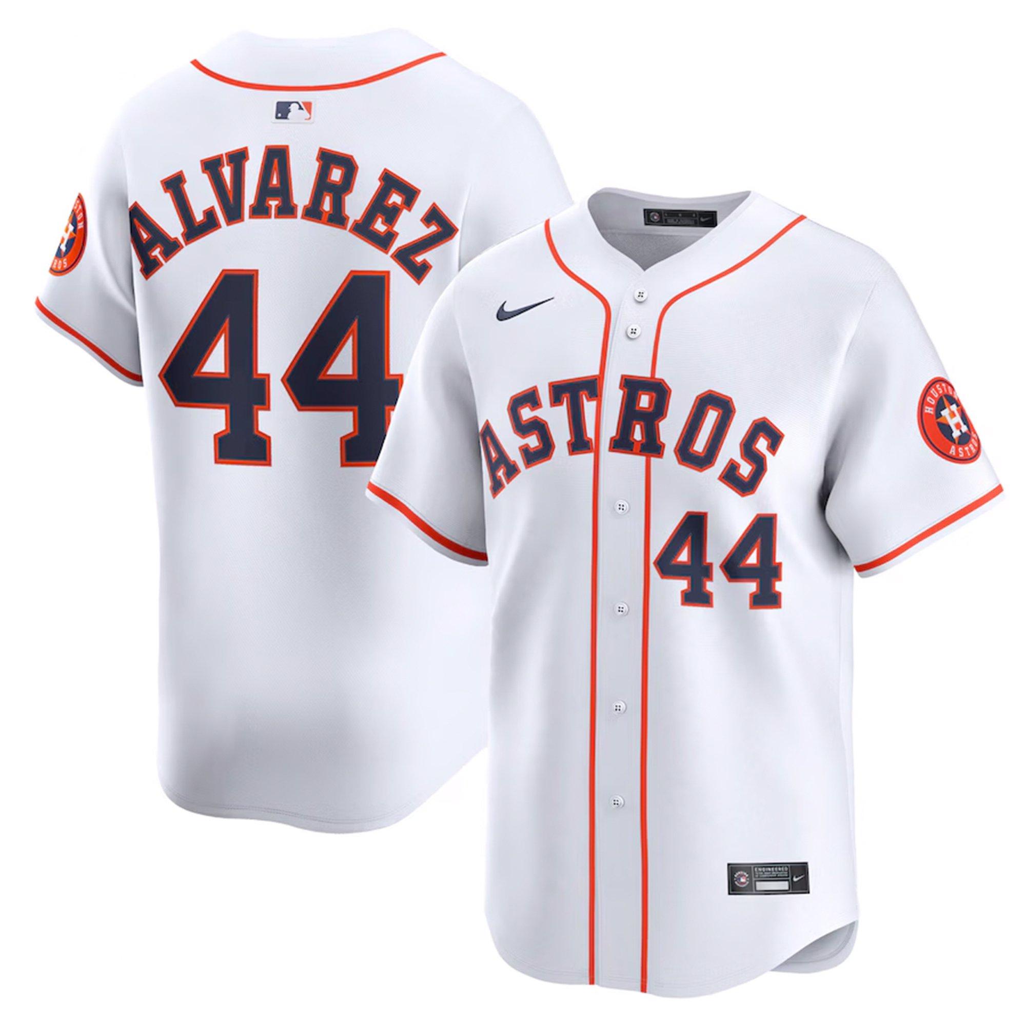 Nike Houston Astros 2025 Yordan Alverez Limited Home Jersey-White