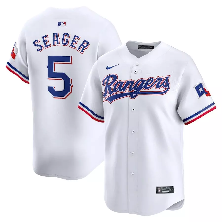 Nike Texas Rangers 2025 Corey Seager Limited Home Jersey-White - WHITE
