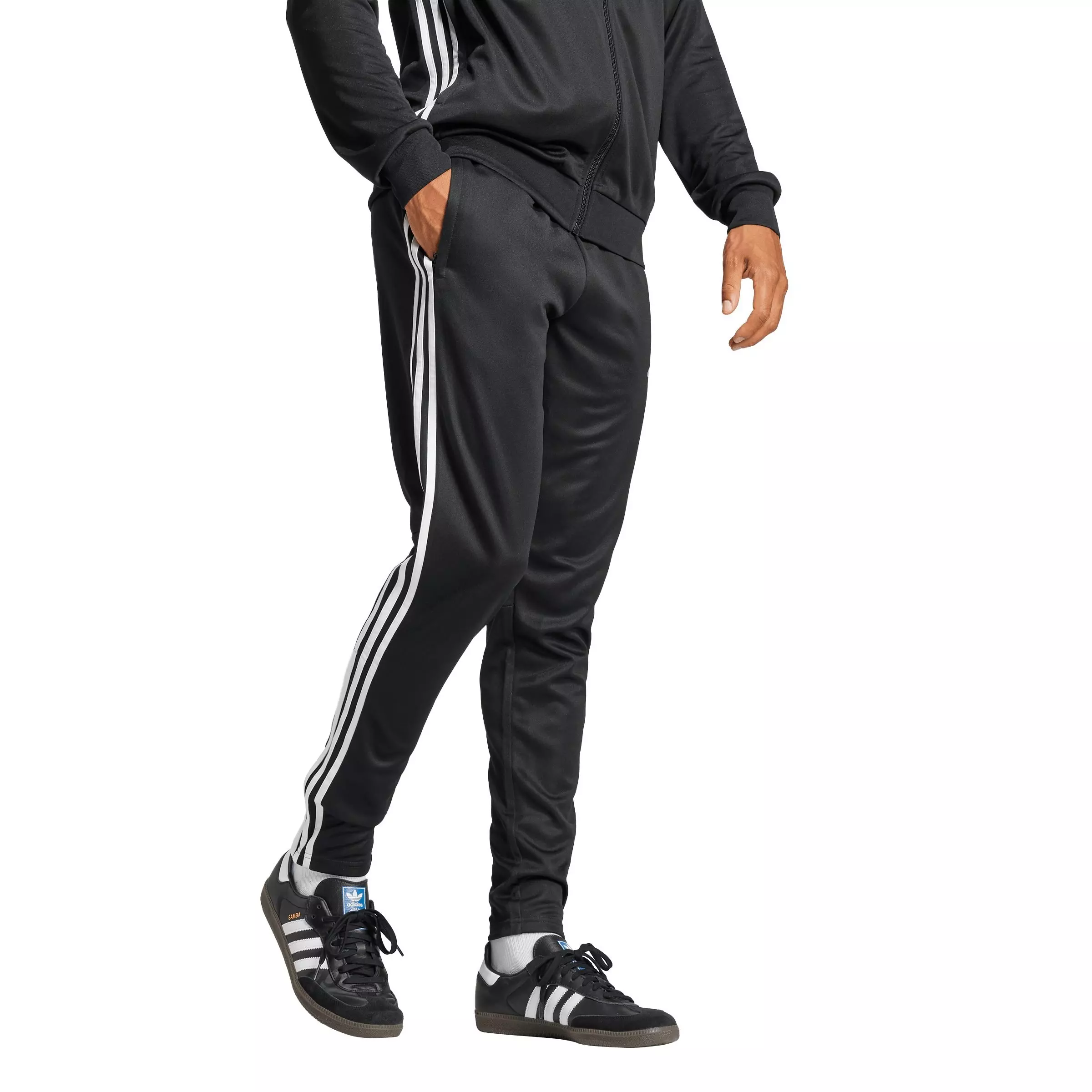 adidas Men's Tiro 25 Essentials Training Track Pants - BLACK/WHITE