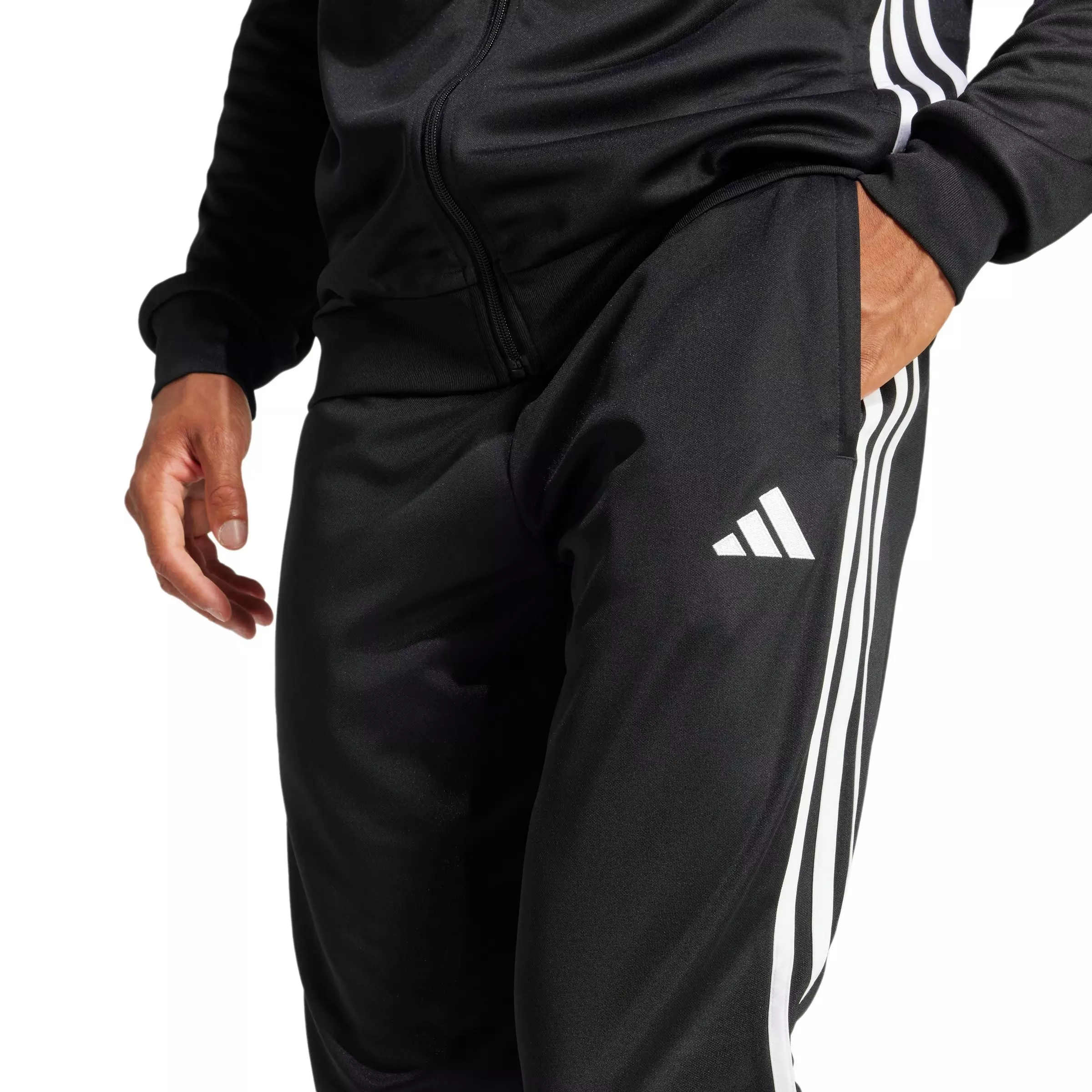 adidas Men's Tiro 25 Essentials Training Track Pants - BLACK/WHITE