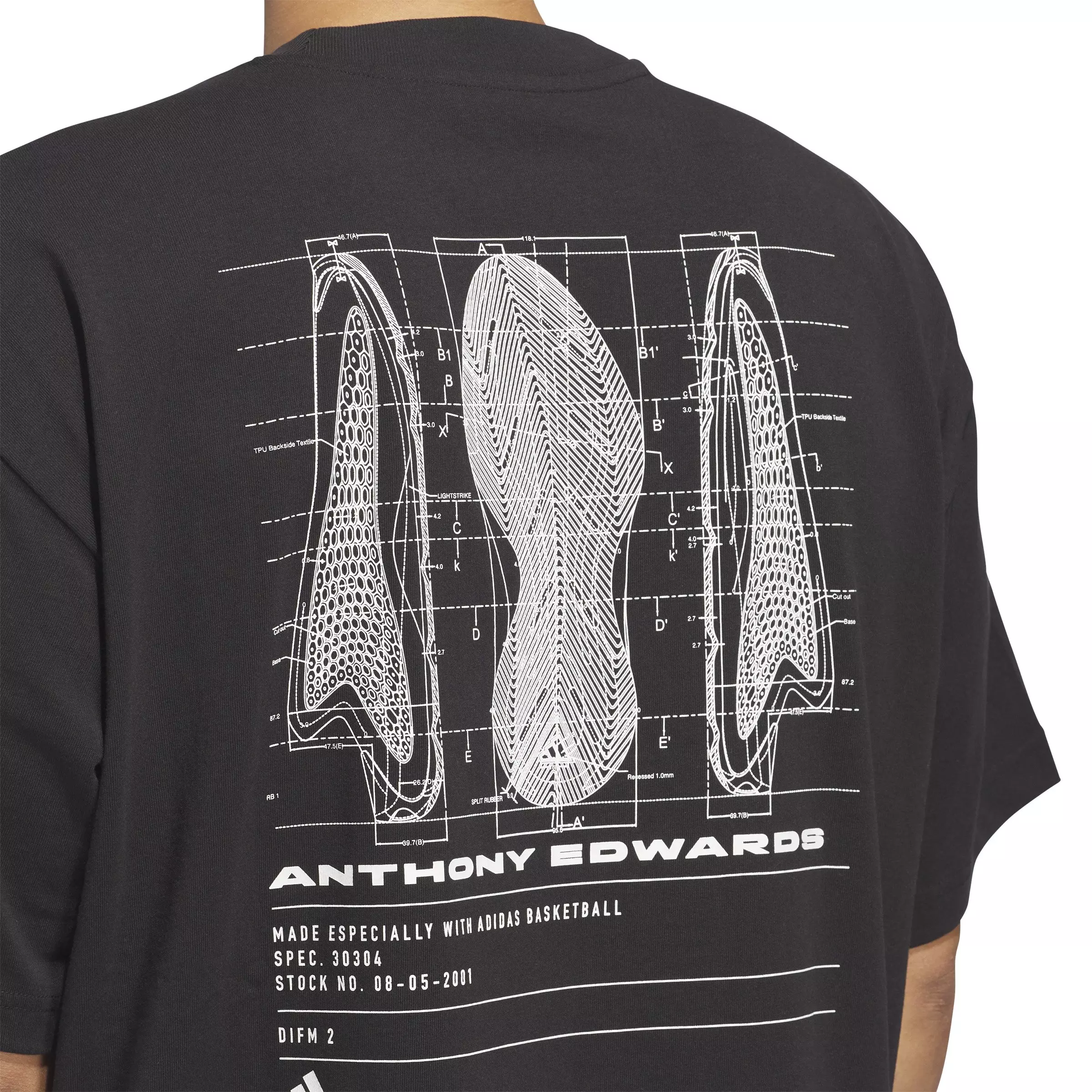 adidas Men's Anthony Edwards Seasonal Graphic Tee - BLACK