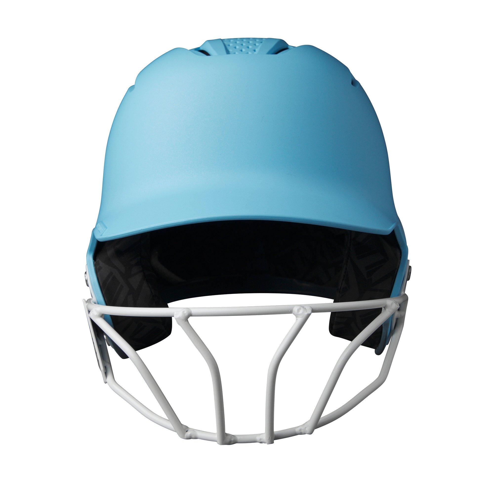 EvoShield XVT 2.0 Matte Lt Blue Batting Helmet w/ Facemask