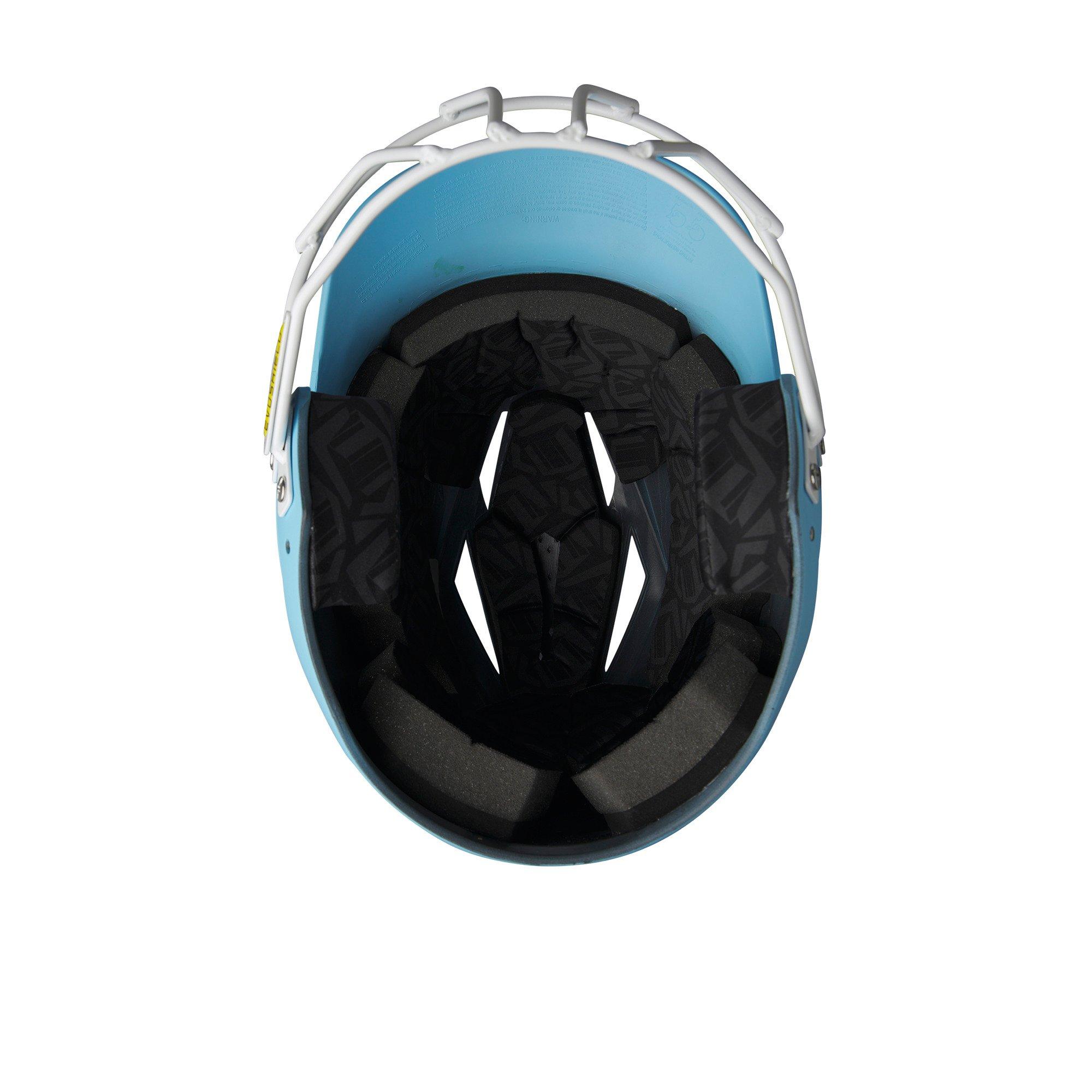 EvoShield XVT 2.0 Matte Lt Blue Batting Helmet w/ Facemask