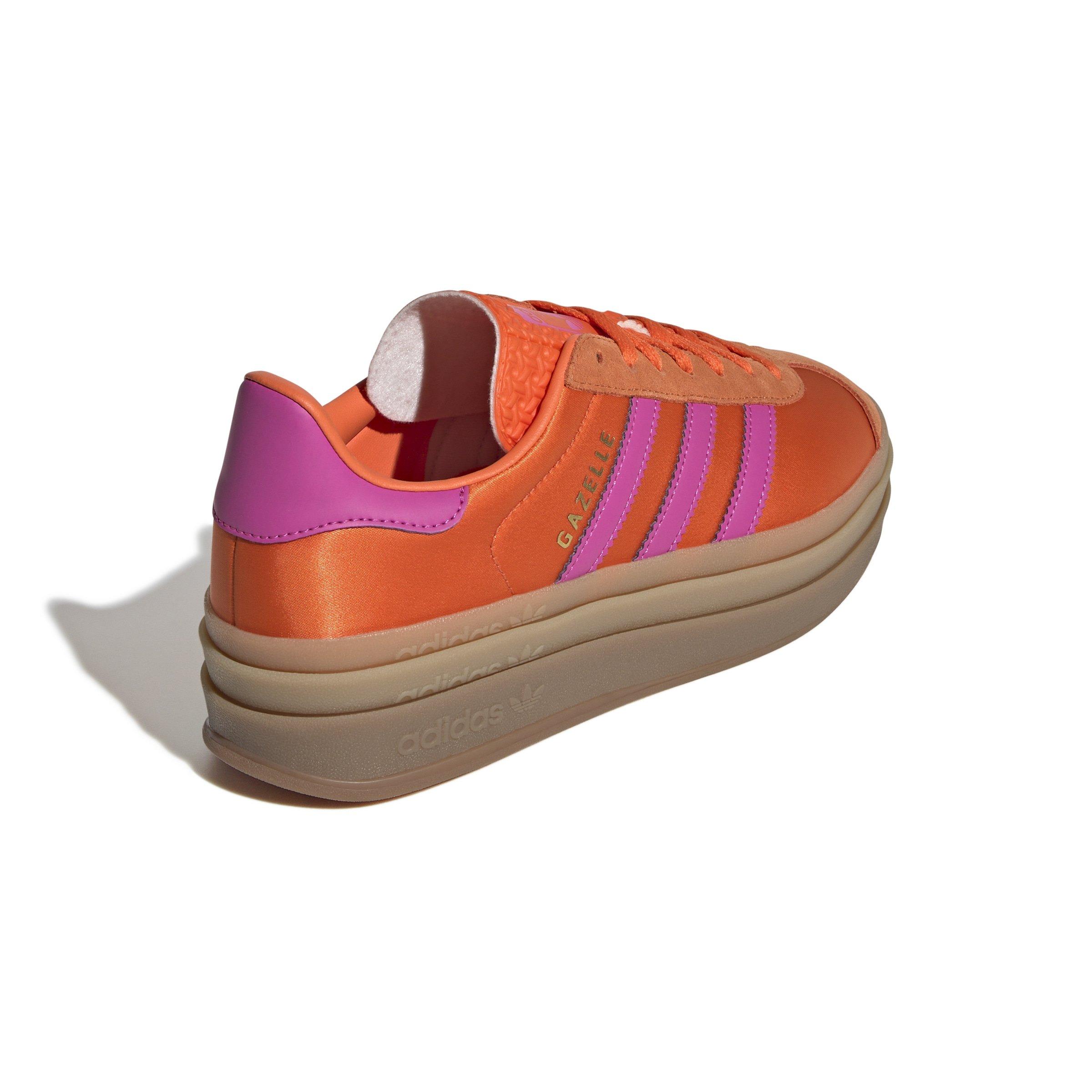 adidas Originals Gazelle Bold "Orange/Semi Lucid Fuchsia" Women's Shoe - ORANGE Thumbnail View 3