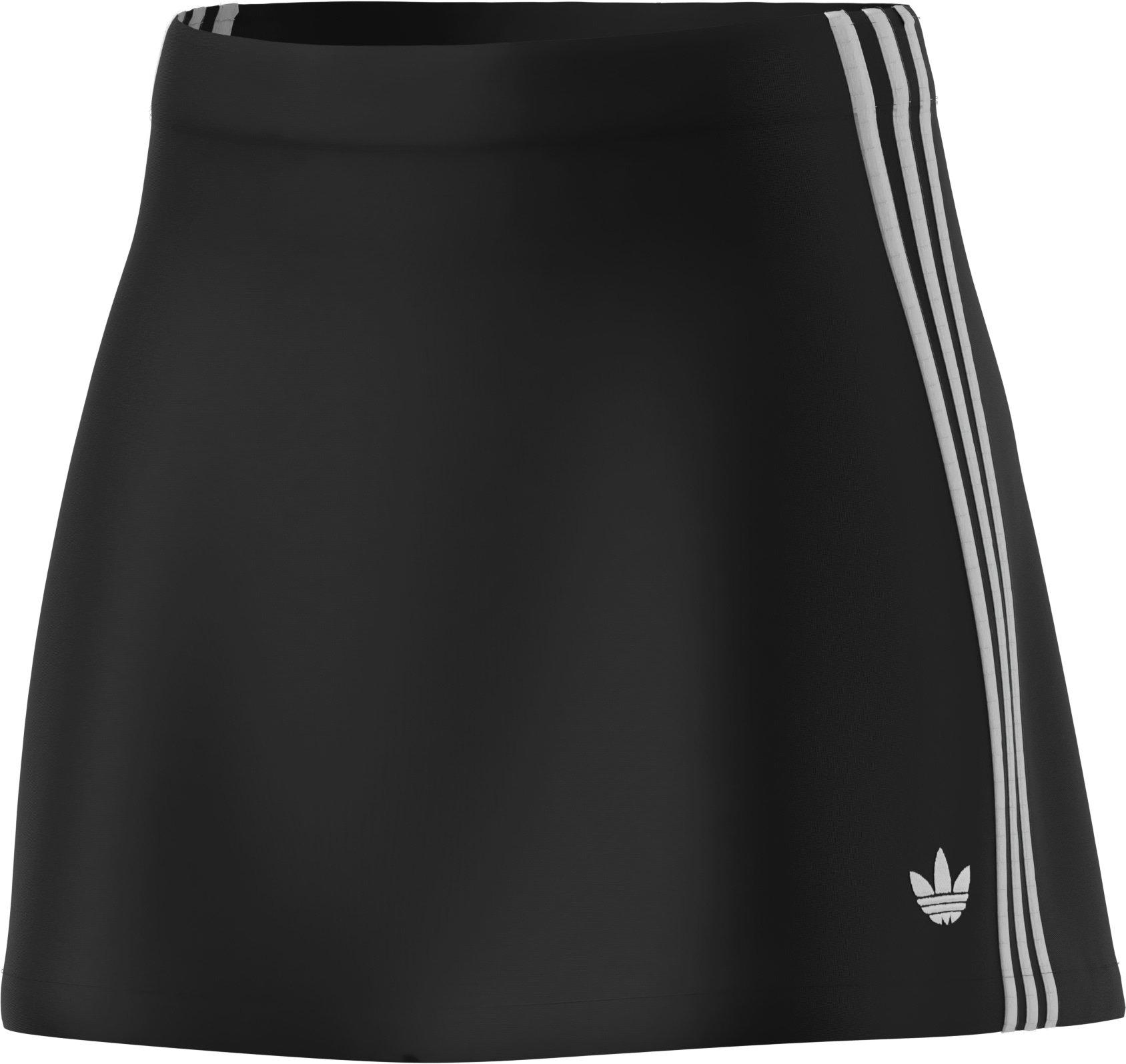 adidas Originals Women's Adicolor 3-Stripes Mini Skirt - BLACK Thumbnail View 1