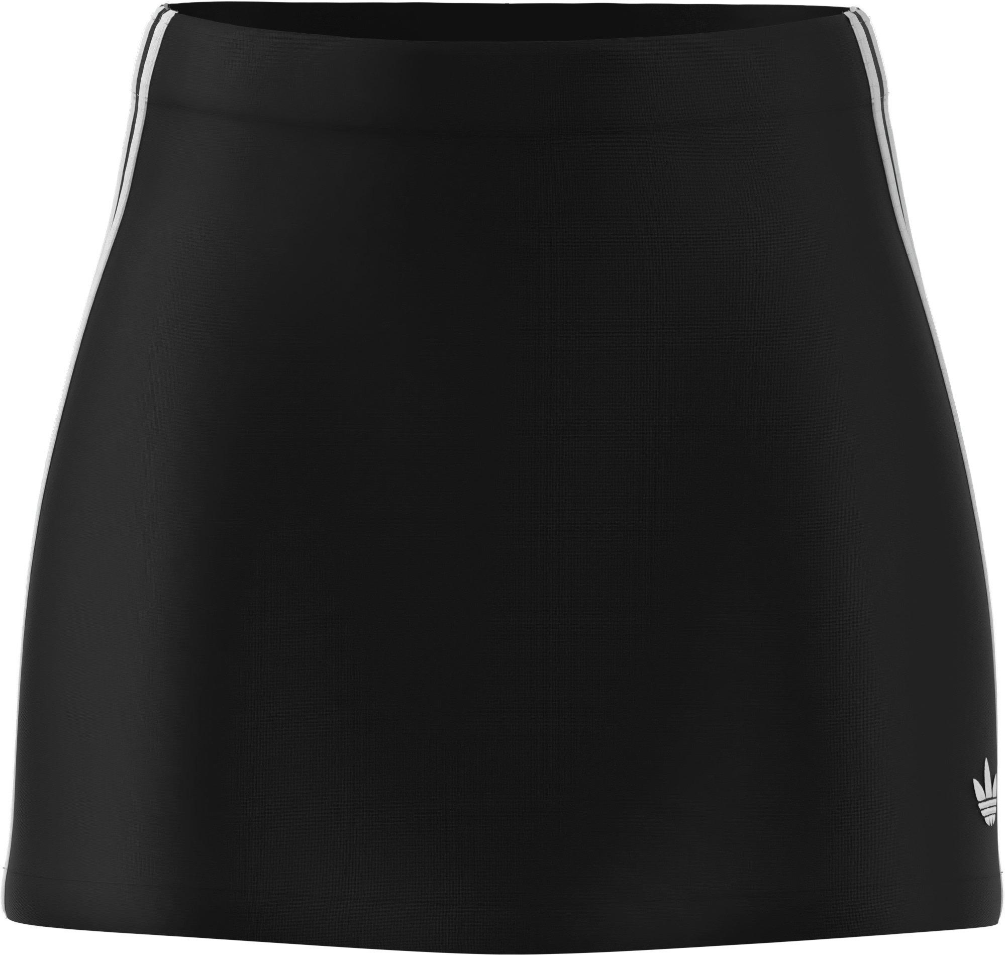 adidas Originals Women's Adicolor 3-Stripes Mini Skirt - Black - BLACK Thumbnail View 3