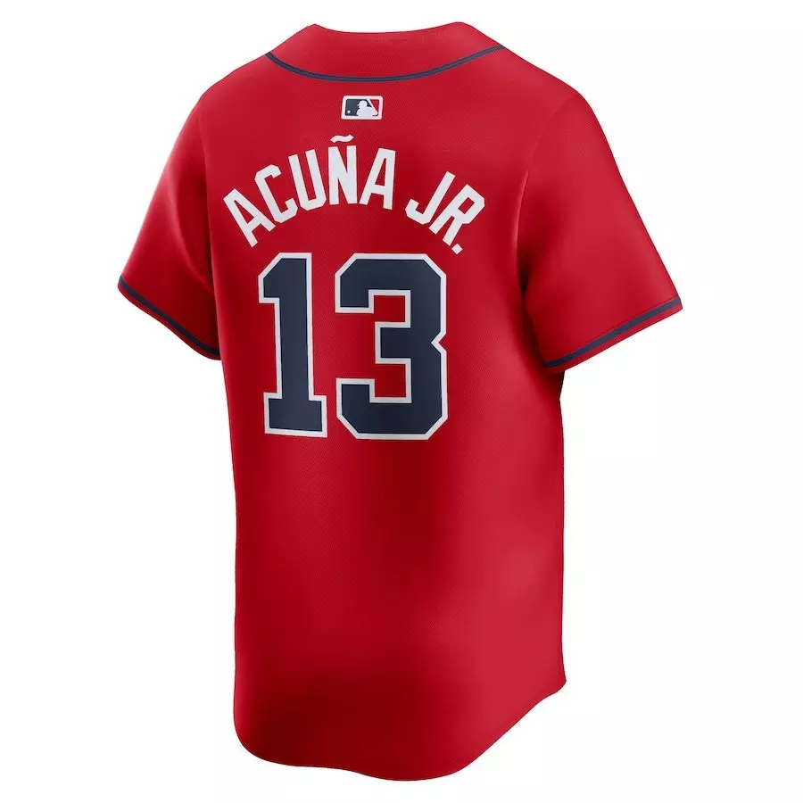 Atlanta Braves 2025 Ronald Acuna Jr. Limited Home Jersey-Red - RED