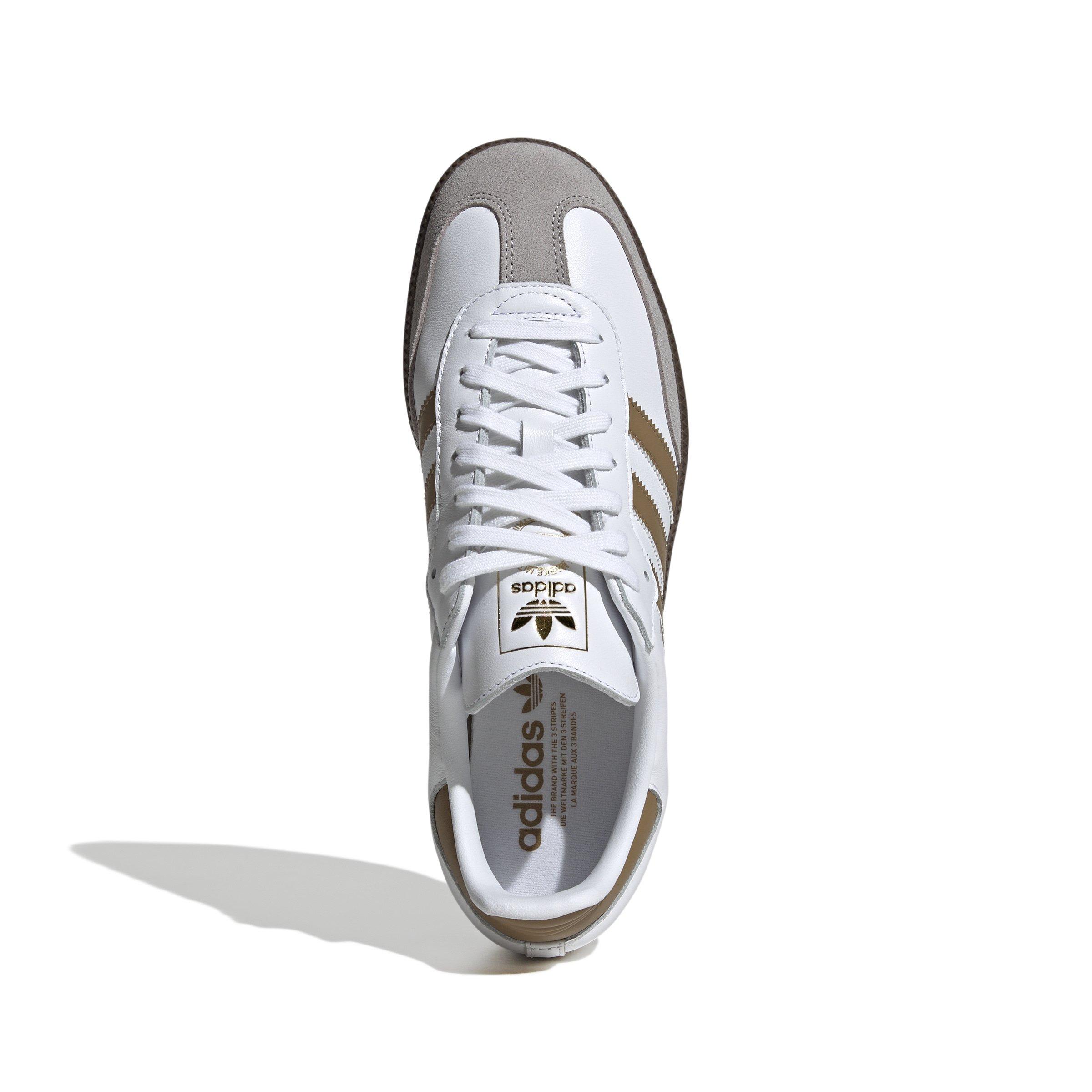 adidas Originals Samba OG "Ftwr White/Brown Desert/Clear Granite" Men's Shoe - WHITE/BROWN Thumbnail View 3