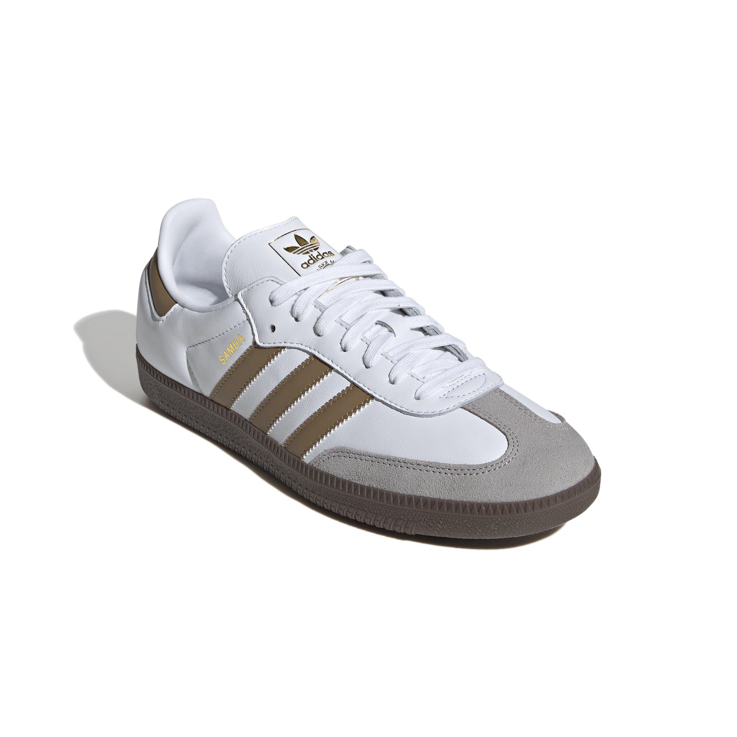 adidas Originals Samba OG "Ftwr White/Brown Desert/Clear Granite" Men's Shoe - WHITE/BROWN Thumbnail View 5