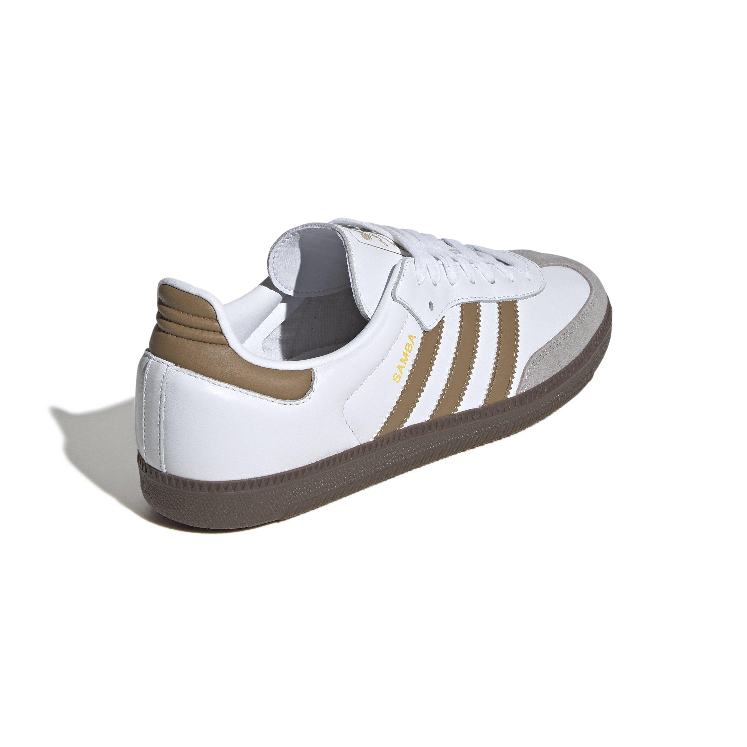 adidas Originals Samba OG "Ftwr White/Brown Desert/Clear Granite" Men's Shoe - WHITE/BROWN Thumbnail View 6