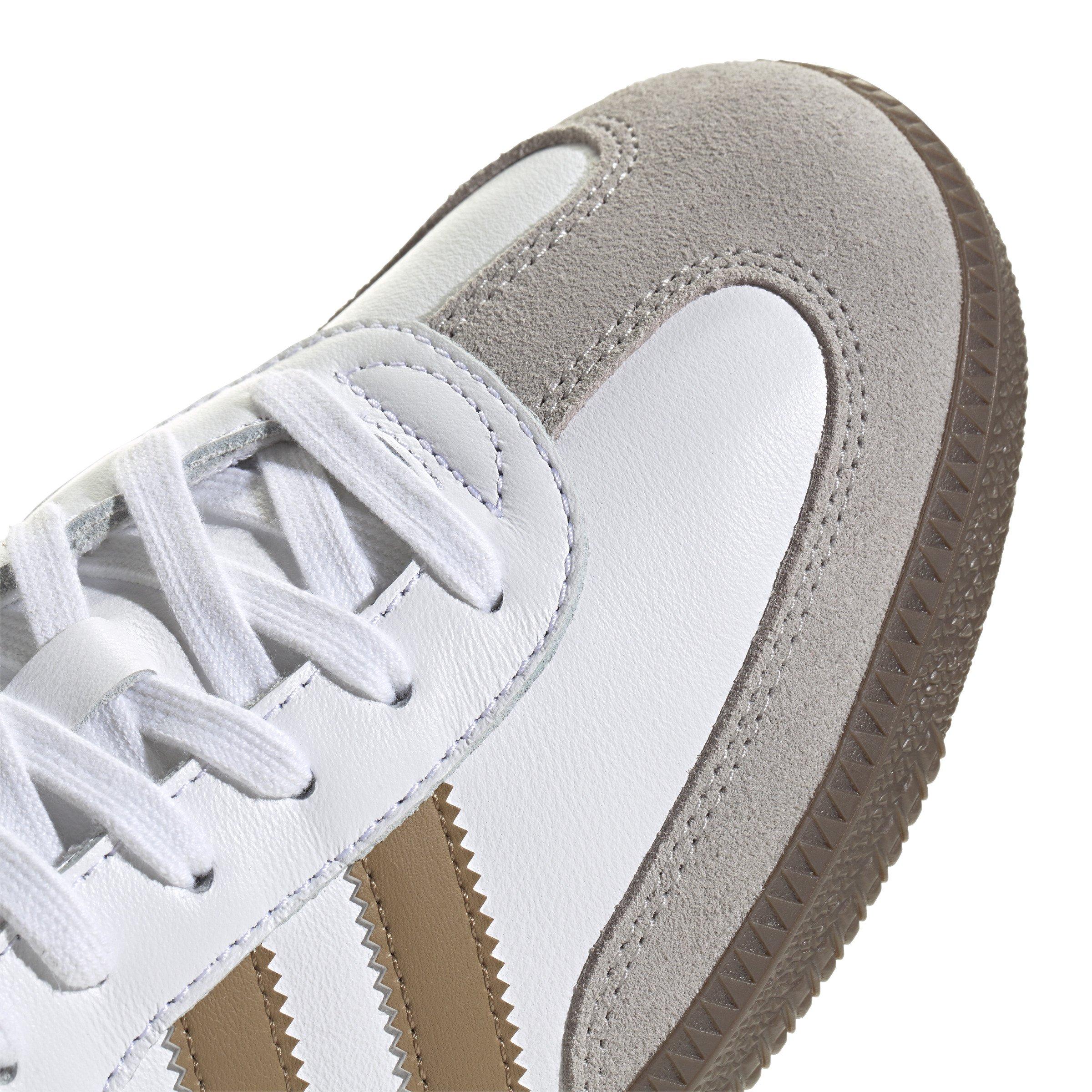 adidas Originals Samba OG "Ftwr White/Brown Desert/Clear Granite" Men's Shoe - WHITE/BROWN Thumbnail View 7