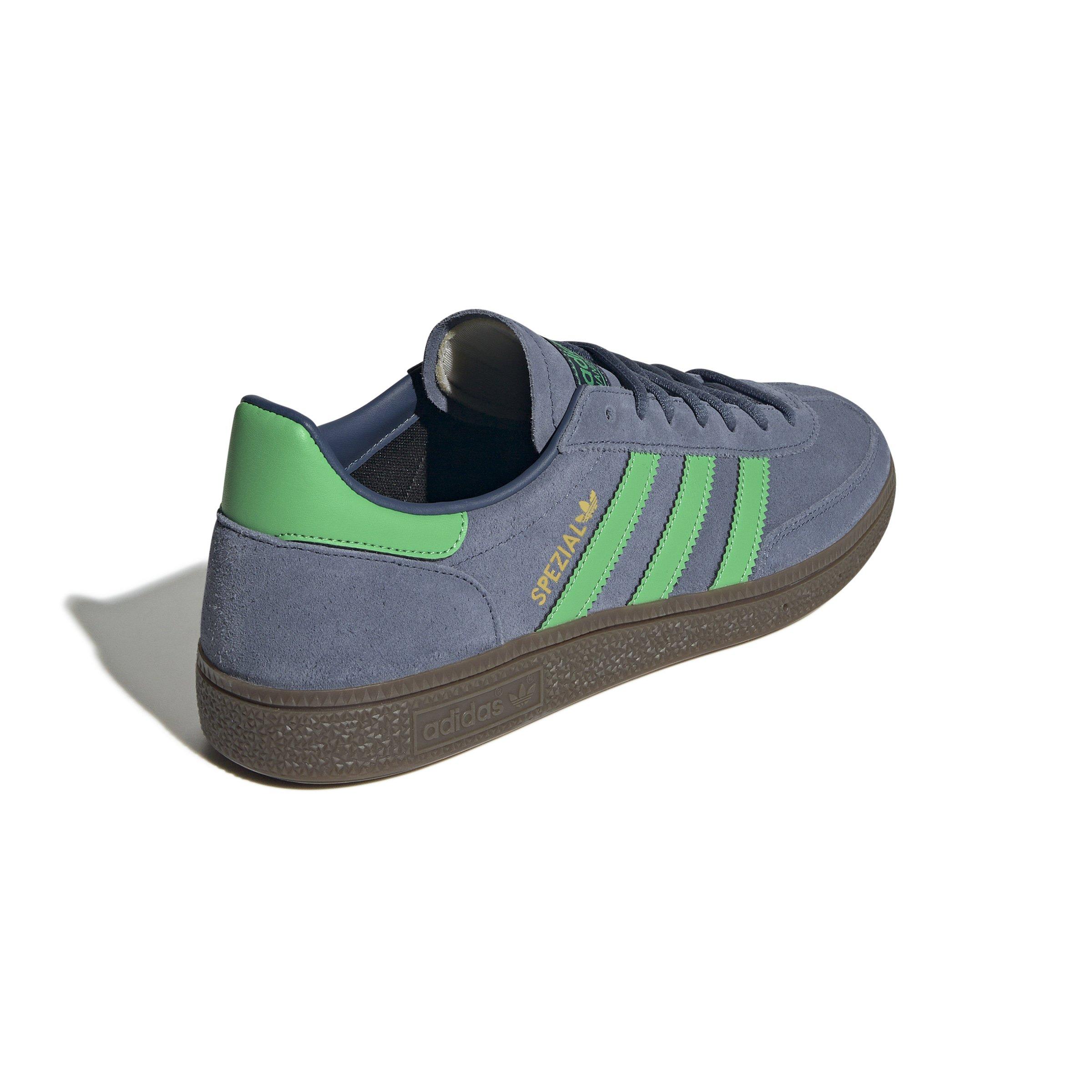 adidas Originals Handball Spezial "Preloved Ink/Semi Screaming Green/Gold Metallic" Men's Shoe - GREEN/GOLD Thumbnail View 4