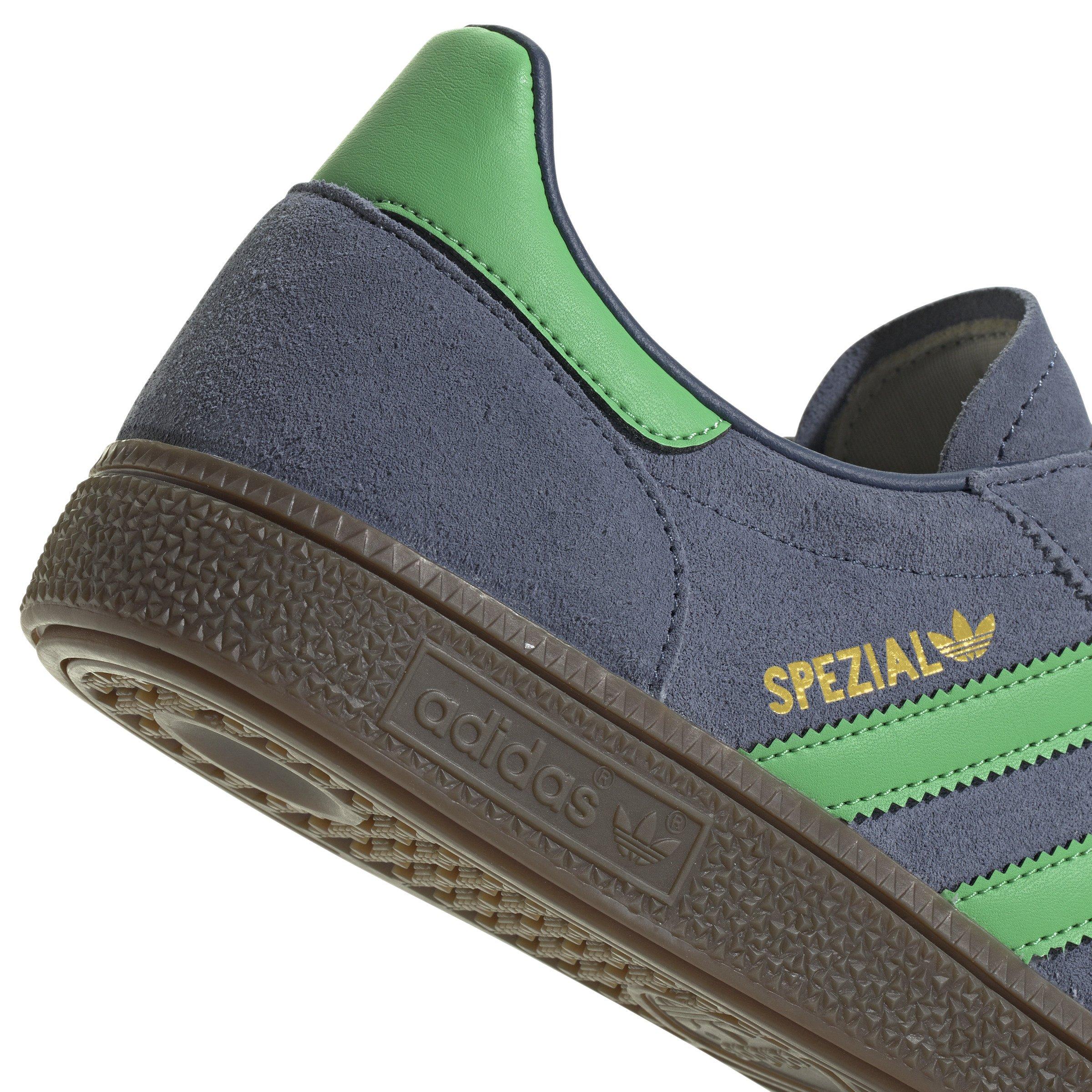 adidas Originals Handball Spezial "Preloved Ink/Semi Screaming Green/Gold Metallic" Men's Shoe - GREEN/GOLD Thumbnail View 5