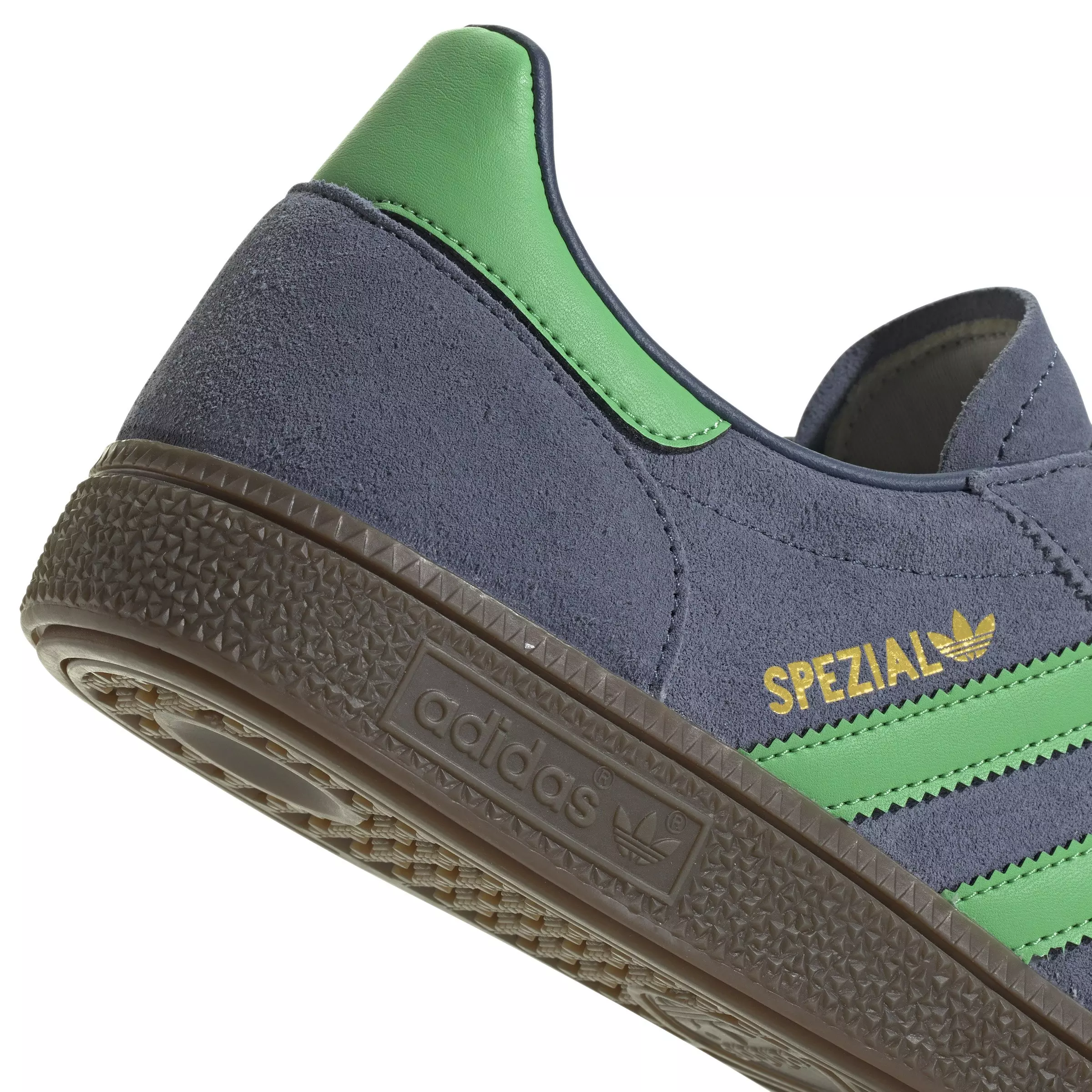 adidas Originals Handball Spezial "Preloved Ink/Semi Screaming Green/Gold Metallic" Men's Shoe - GREEN/GOLD