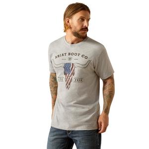 Ariat Men's Long Live Freedom Tee - Grey