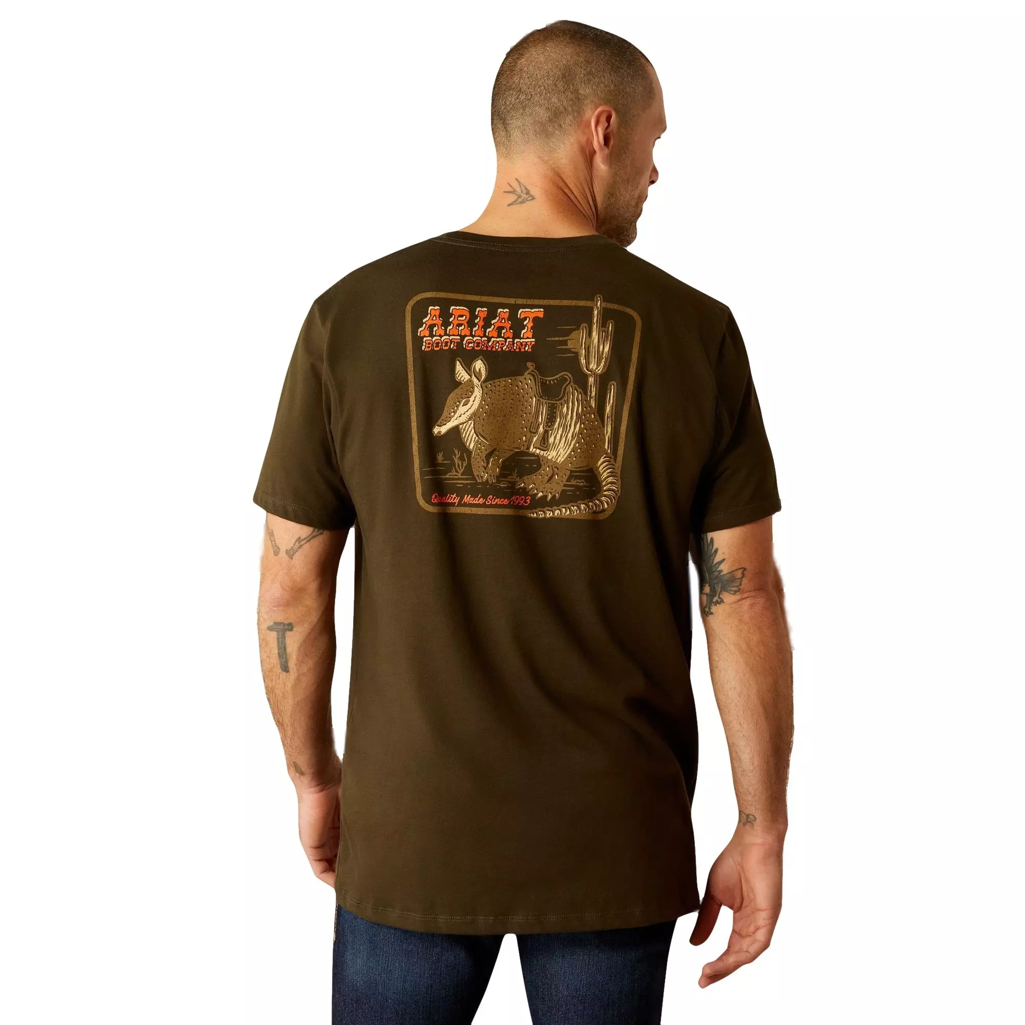 Ariat Men's Possum On A Half Shell Tee - Green - GREEN
