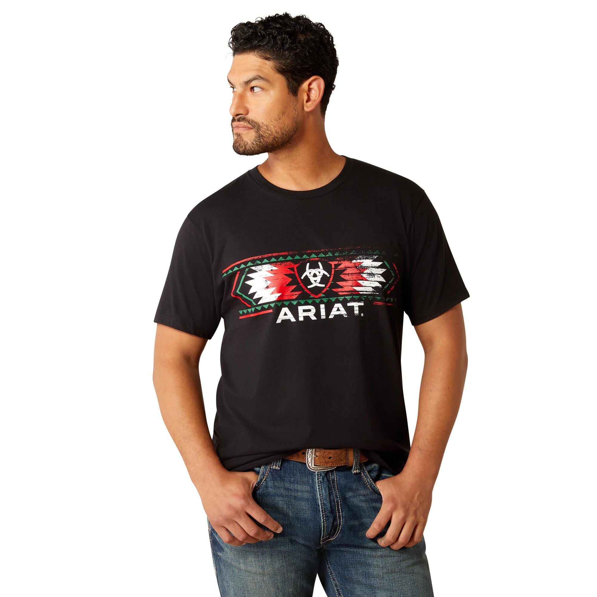 Ariat Men's SW Mexico Tee - Black - BLACK Thumbnail View 1