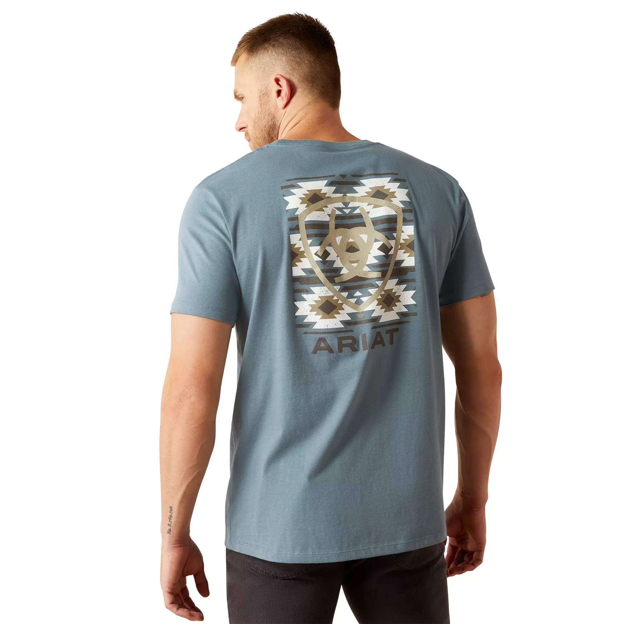Ariat Men's Eagle Rock Tee - Blue - BLUE