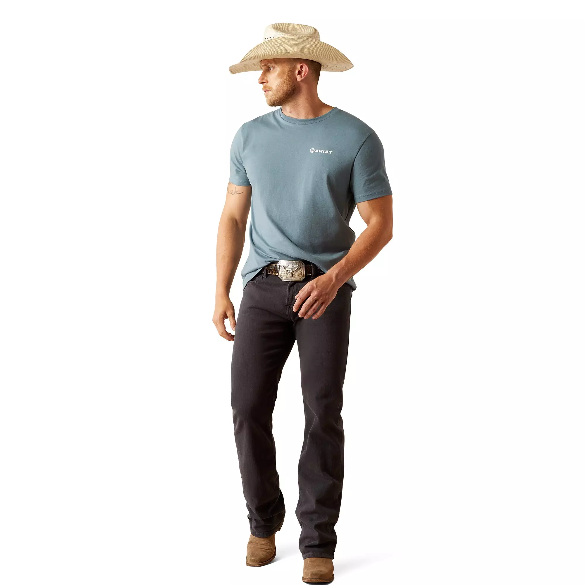 Ariat Men's Eagle Rock Tee - Blue - BLUE