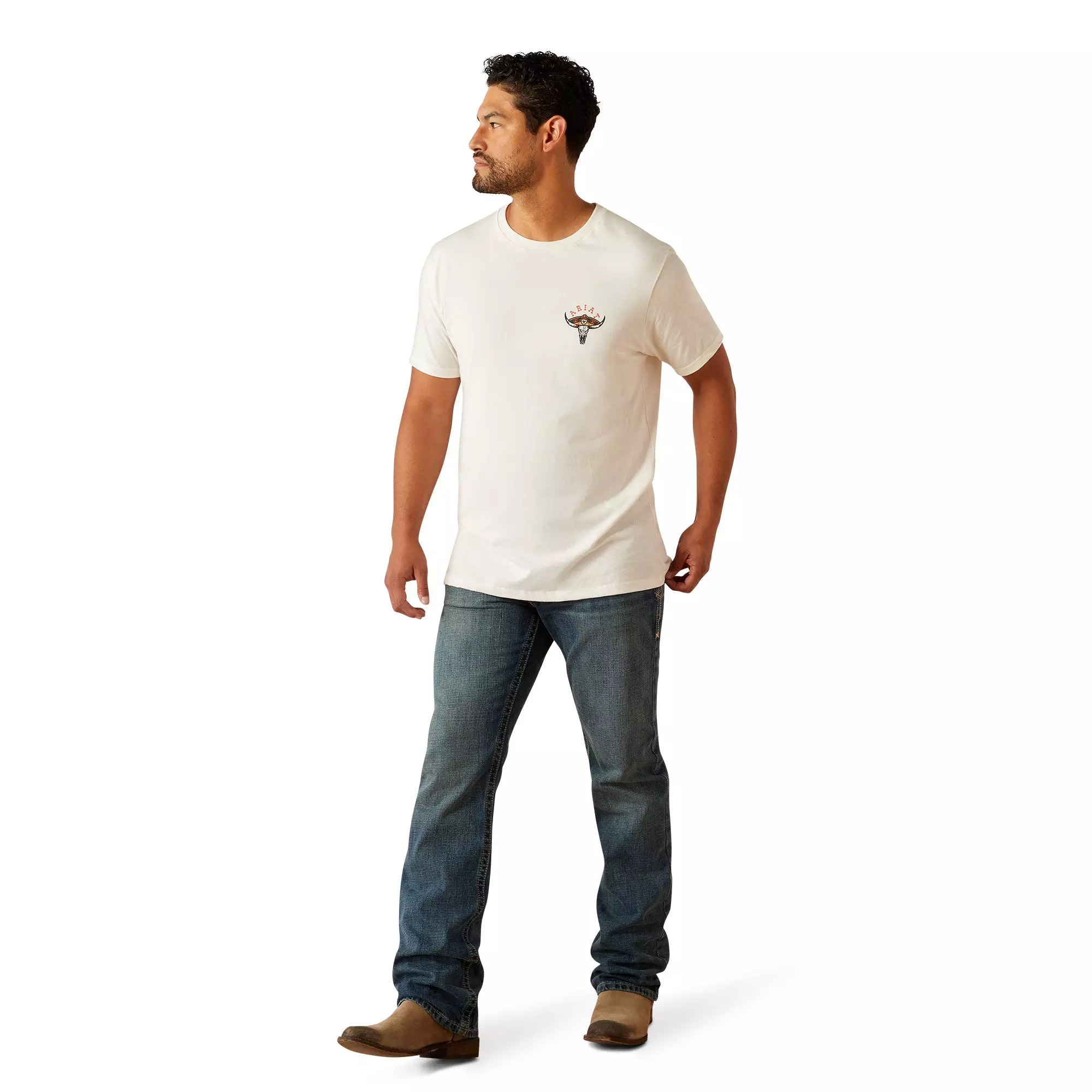 Ariat Men's Mexicali Tee - White - WHITE