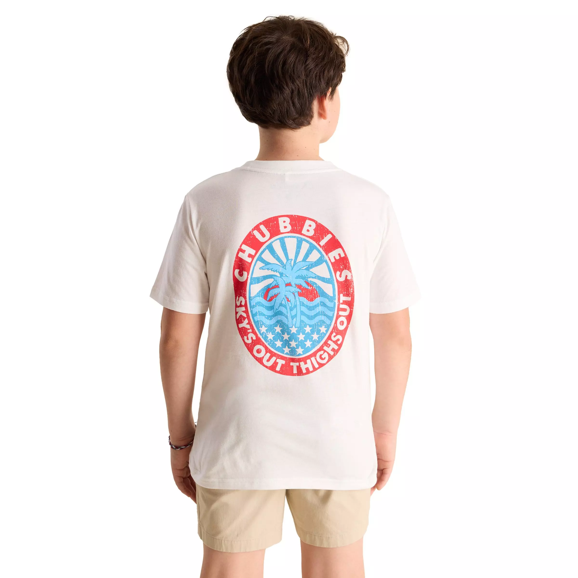Chubbies Big Boys' Olympic Hero Tee - White - WHITE