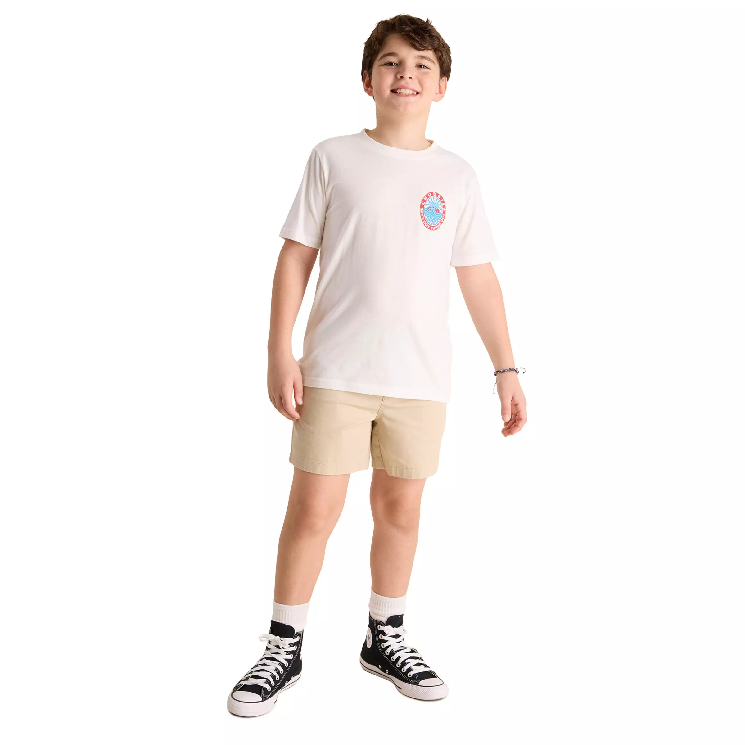 Chubbies Big Boys' Olympic Hero Tee - White - WHITE