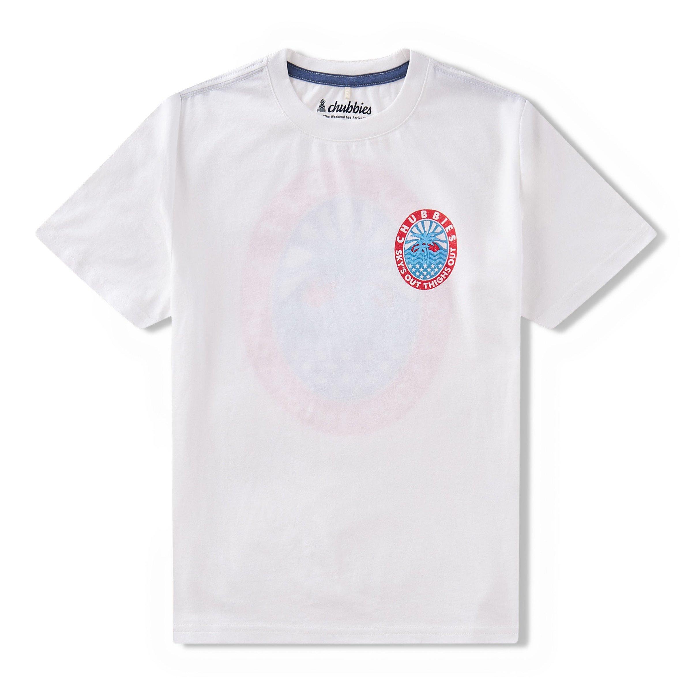 Chubbies Olympic Hero Big Boys' White Tee