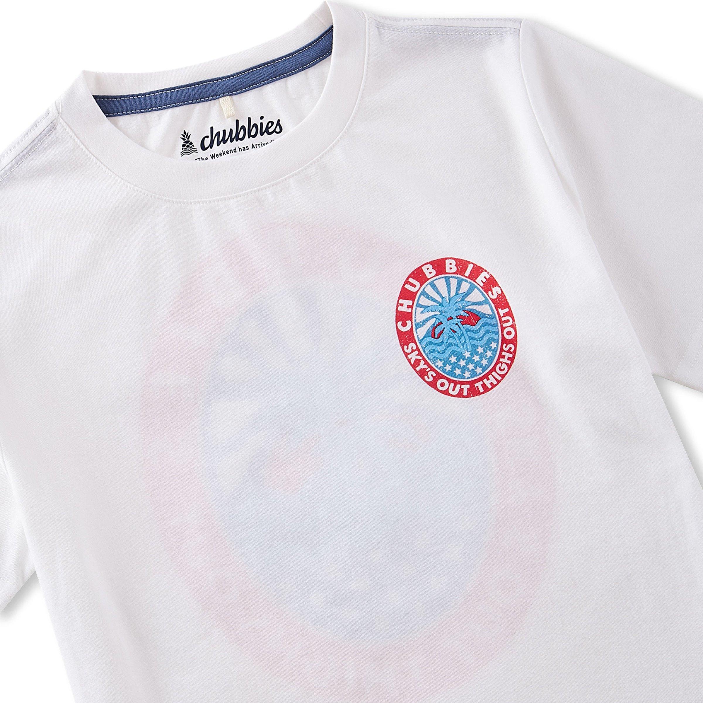 Chubbies Olympic Hero Big Boys' White Tee